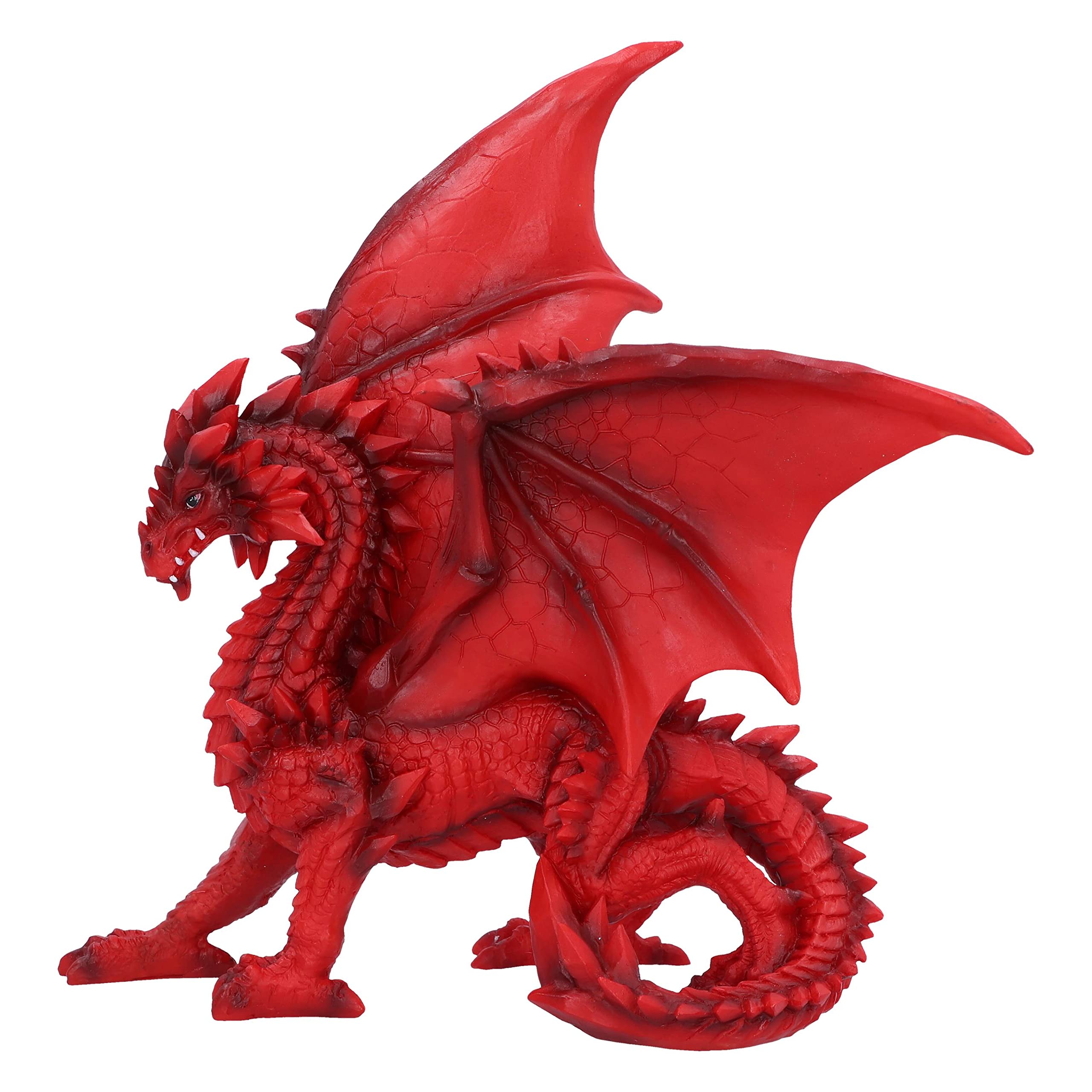 Figurine dragon rouge gothique Nemesis Now en résine haut de gamme peinte à la main de 21,5 cm