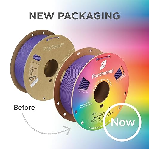Miniatura 8 de Polymaker Panchroma - Filamento de ácido poliláctico mate, color negro carbón, 116 de pulgada (1.75 mm), 1 kg (2.2 libras), anteriormente Polyterra