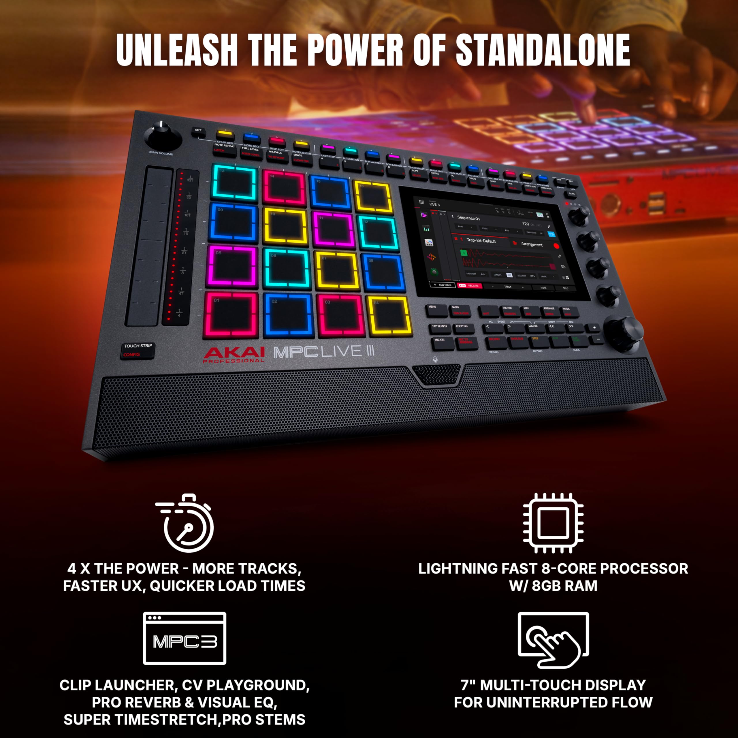 Akai Professional MPC Live III Standalone Portable Music