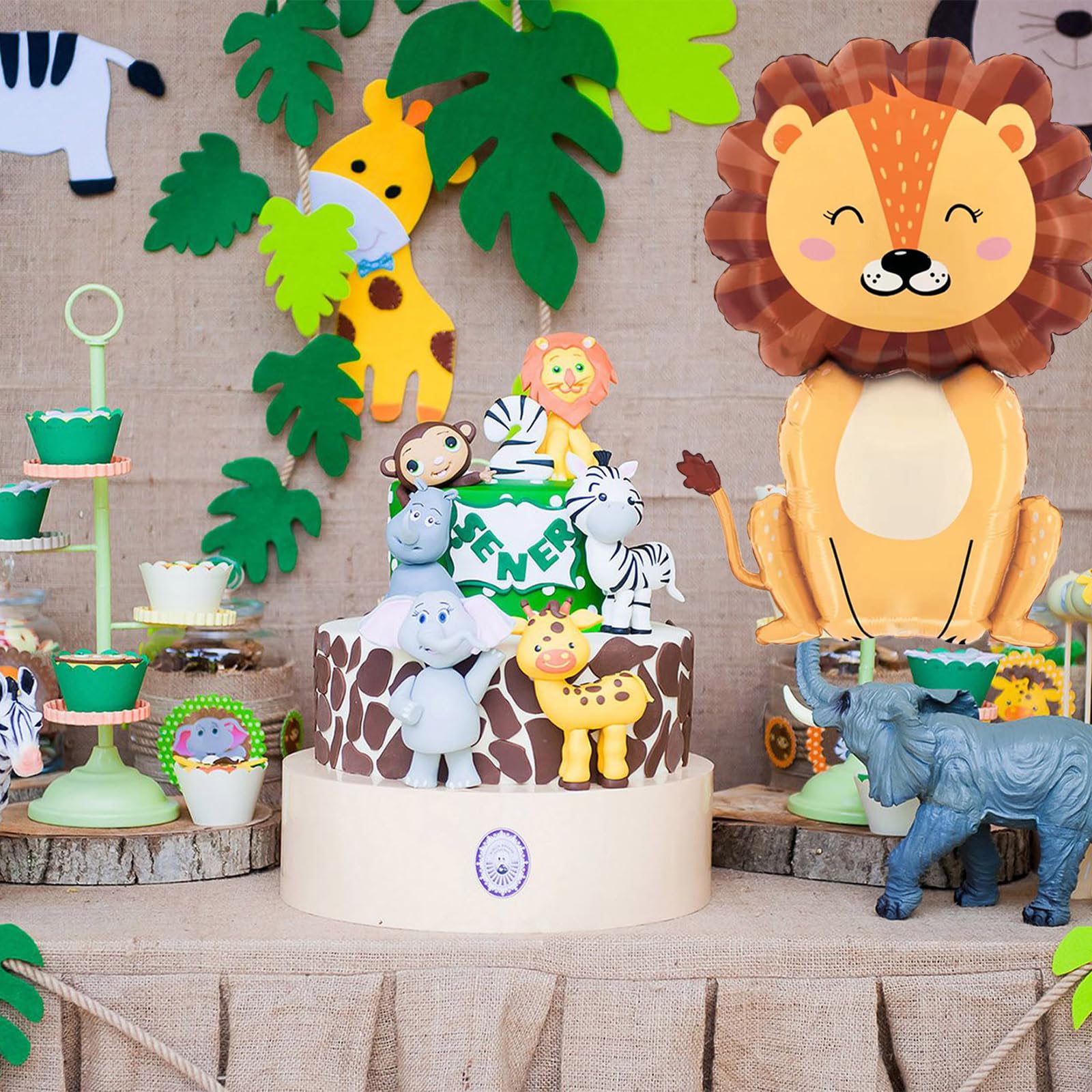 Catelves Leeuw Folieballon – 50x77 Cm, Voor Safari-thema Feestjes En Kinderverjaardagen
