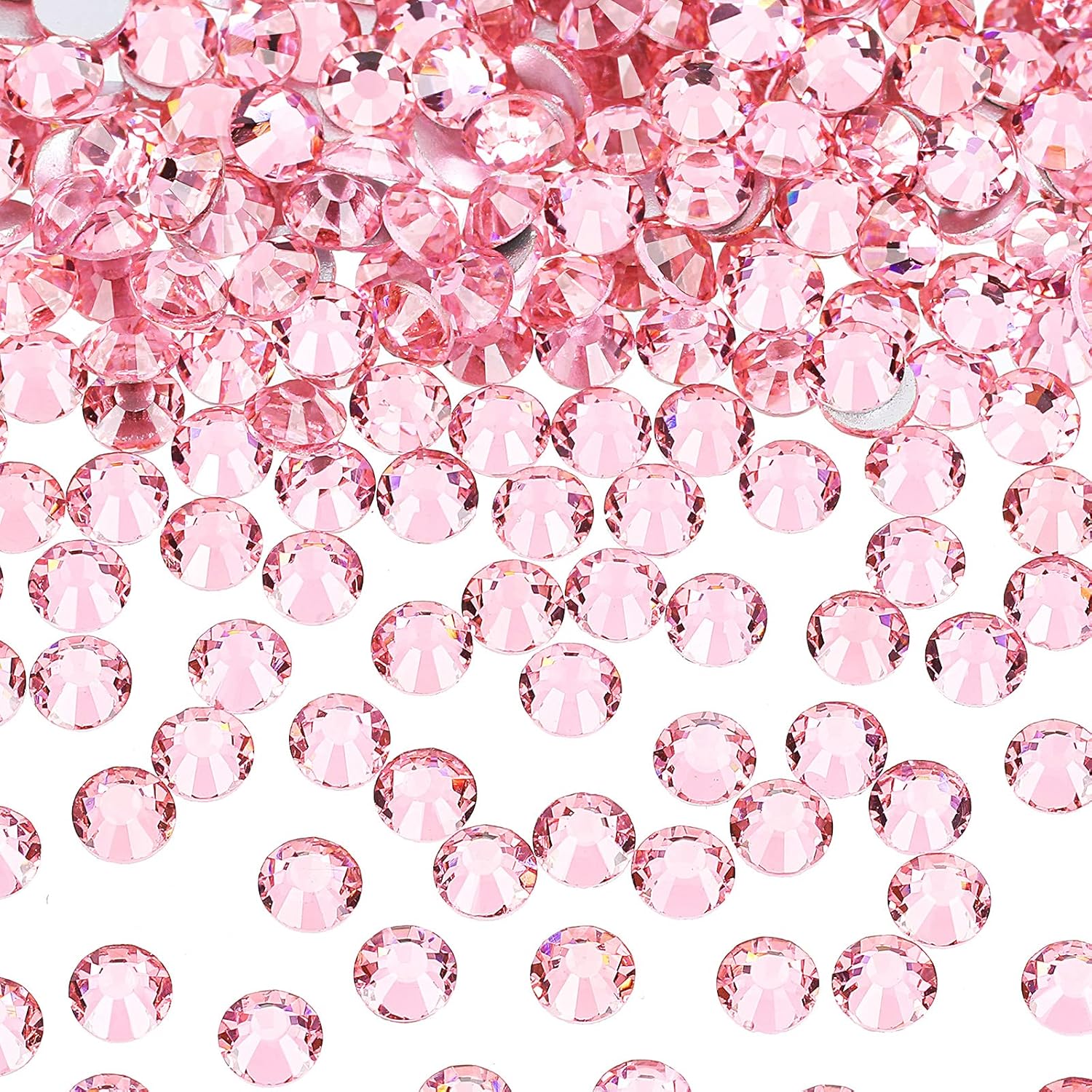 2880 Pieces Crystal Diamond Rhinestones Flat Back Round Gems Charms Stones Rhinestones Crystals Round Beads Flat Back Glass (Red,SS20) : Arts, Crafts & Sewing
