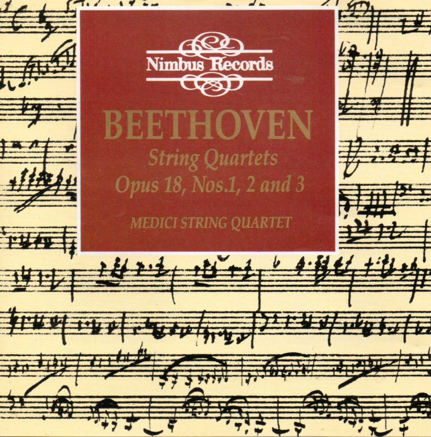 String Quartet Op 18 1,2 & 3 [Audio CD] Beethoven