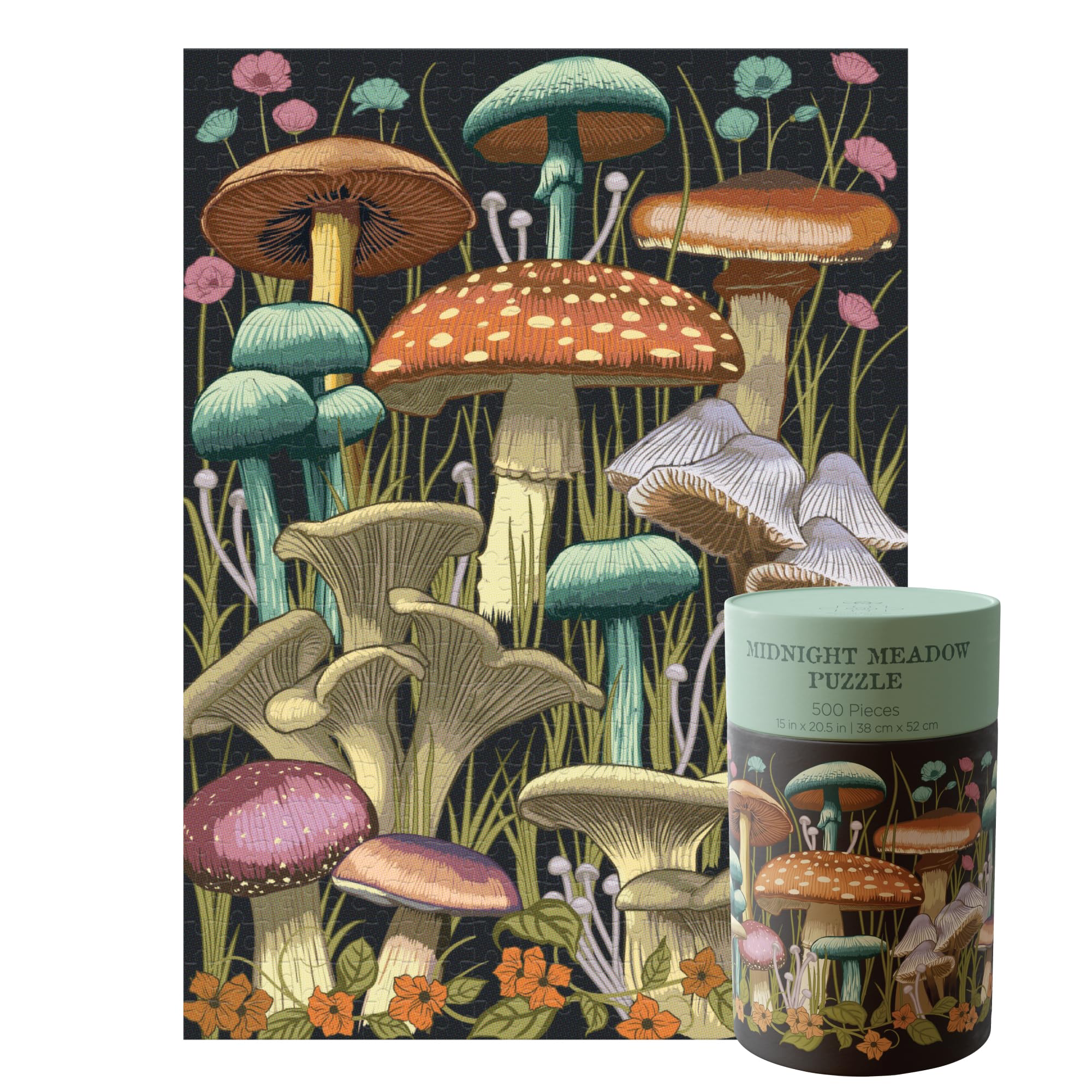 Karma 500-Piece Jigsaw Puzzle For Adults – Vintage Art, Includes Frameable Poster & Reusable Tin