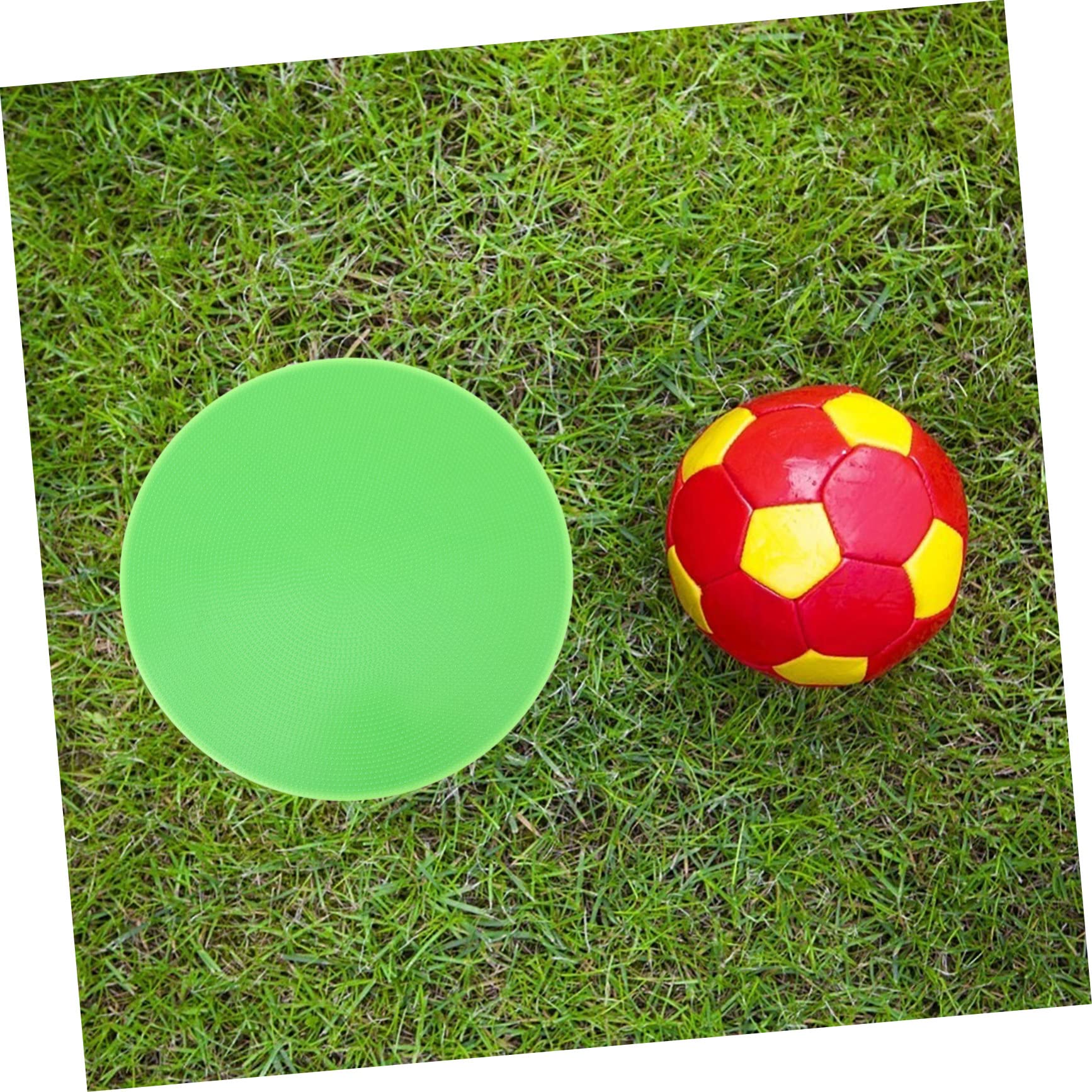 BESPORTBLE 16pcs Stadium Landmark Markers Training Discs Bright Red Yellow Green for Football Basketball Agility Drills and Practice Sessions