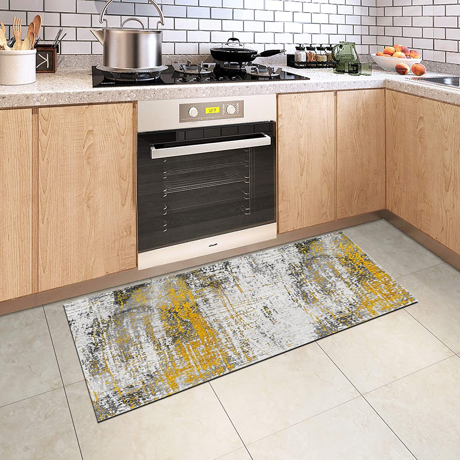Tappeto Runner Moderno 140x300 Cm | Passatoia Cucina Antiscivolo E Lavabile In Microfibra | Morbido E Personalizzabile Per Corridoio E Soggiorno