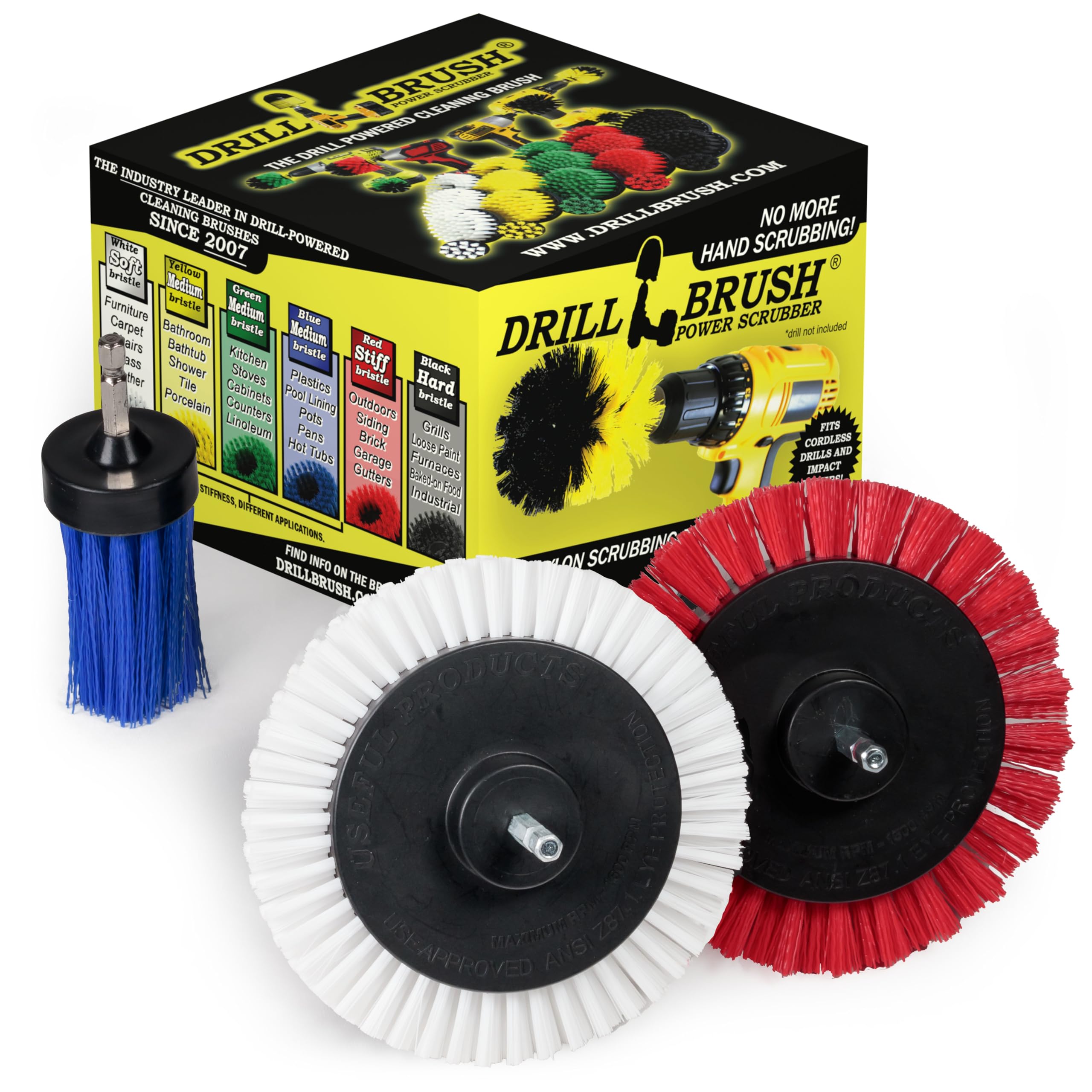 Drillbrush Outdoor Cleaning Brush - Heavy Duty -13