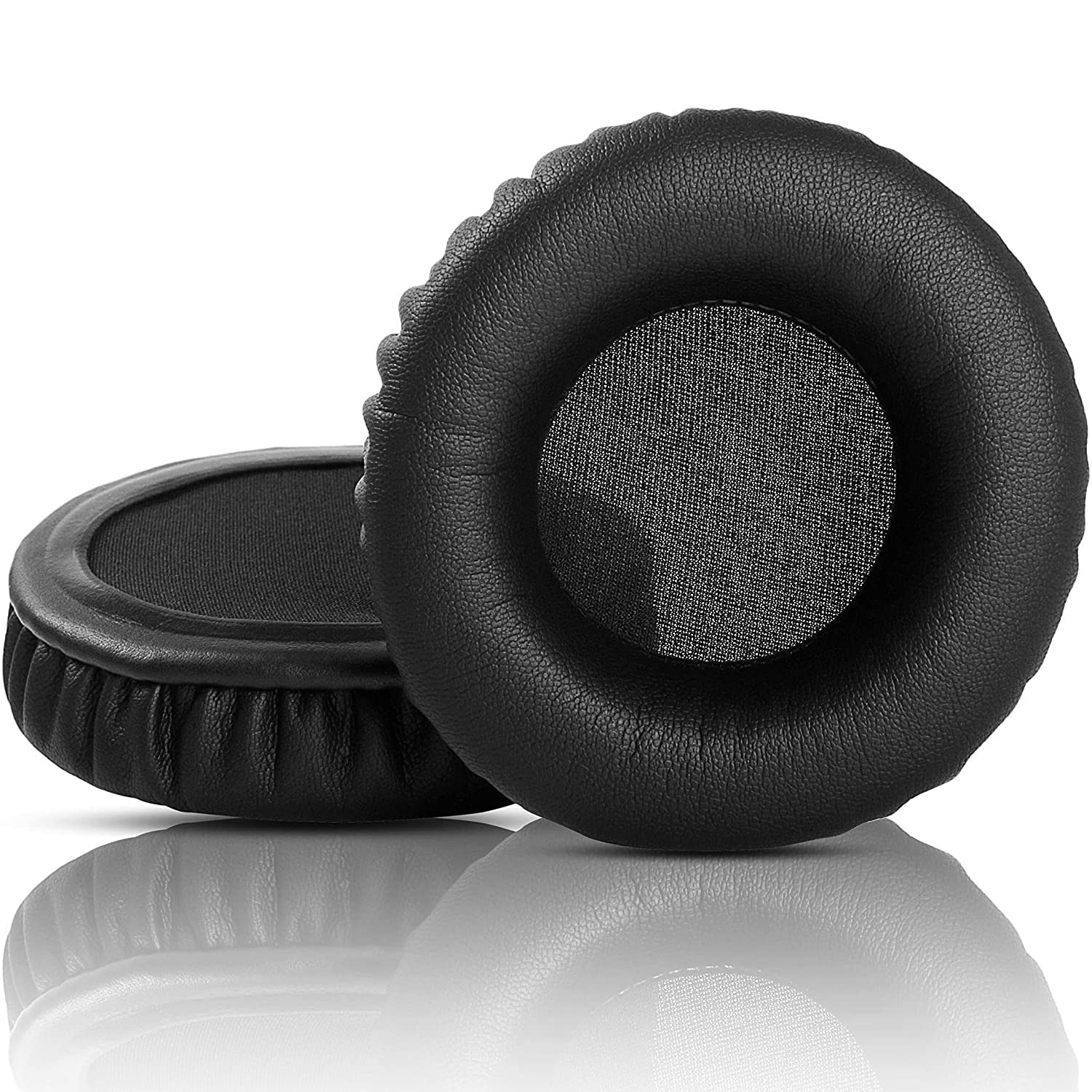 N-Tune HD Replacement Earpads Protein Leather Ear Pads Cushions Cover Repair Parts Compatible with Monster NCredible NTune On-Ear Headphones (Black)