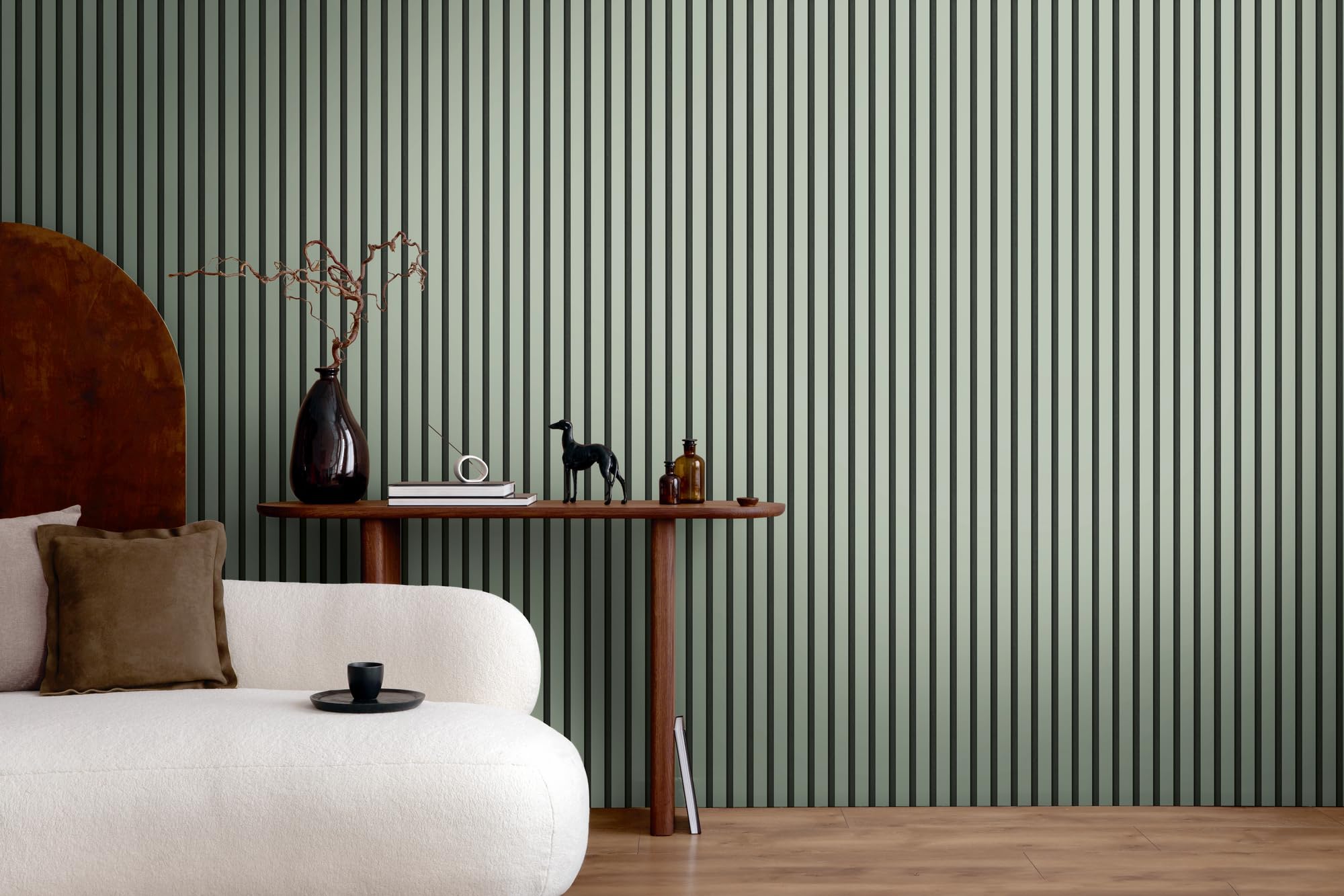 A.S. Création PintWalls II 391095 Behang 3D-effect, houten wand, grijs, lichtgrijs, Scandinavisch, 10,05 m x 0,53 m, Made in Germany