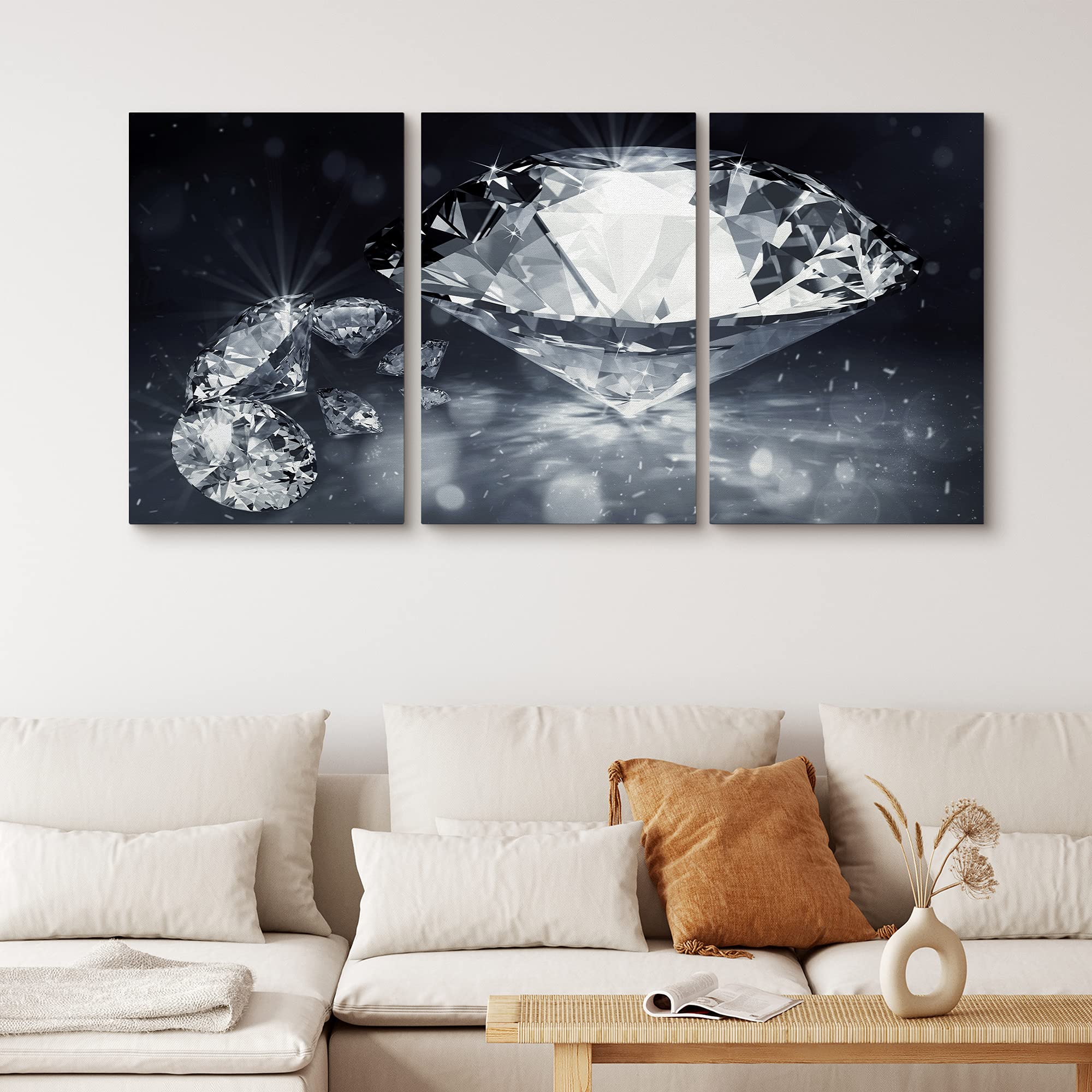 Amazon.co.jp: SIGNFORD キャンバスウォールアート 3ピース リビング