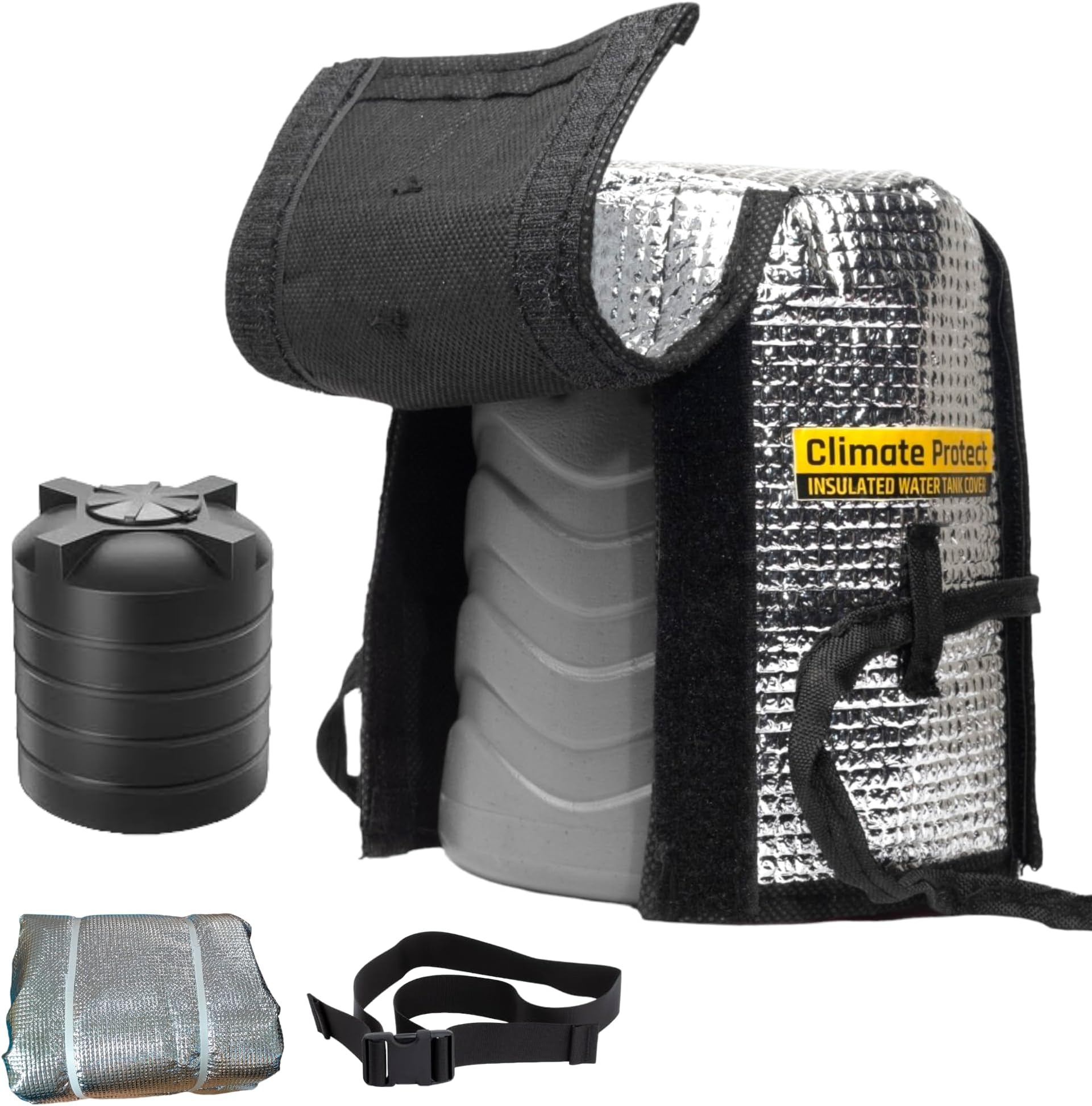 Climate Protect Cover Fabric Climate Protect Insulated Water Tank Cover & Jacket 1000 Litre