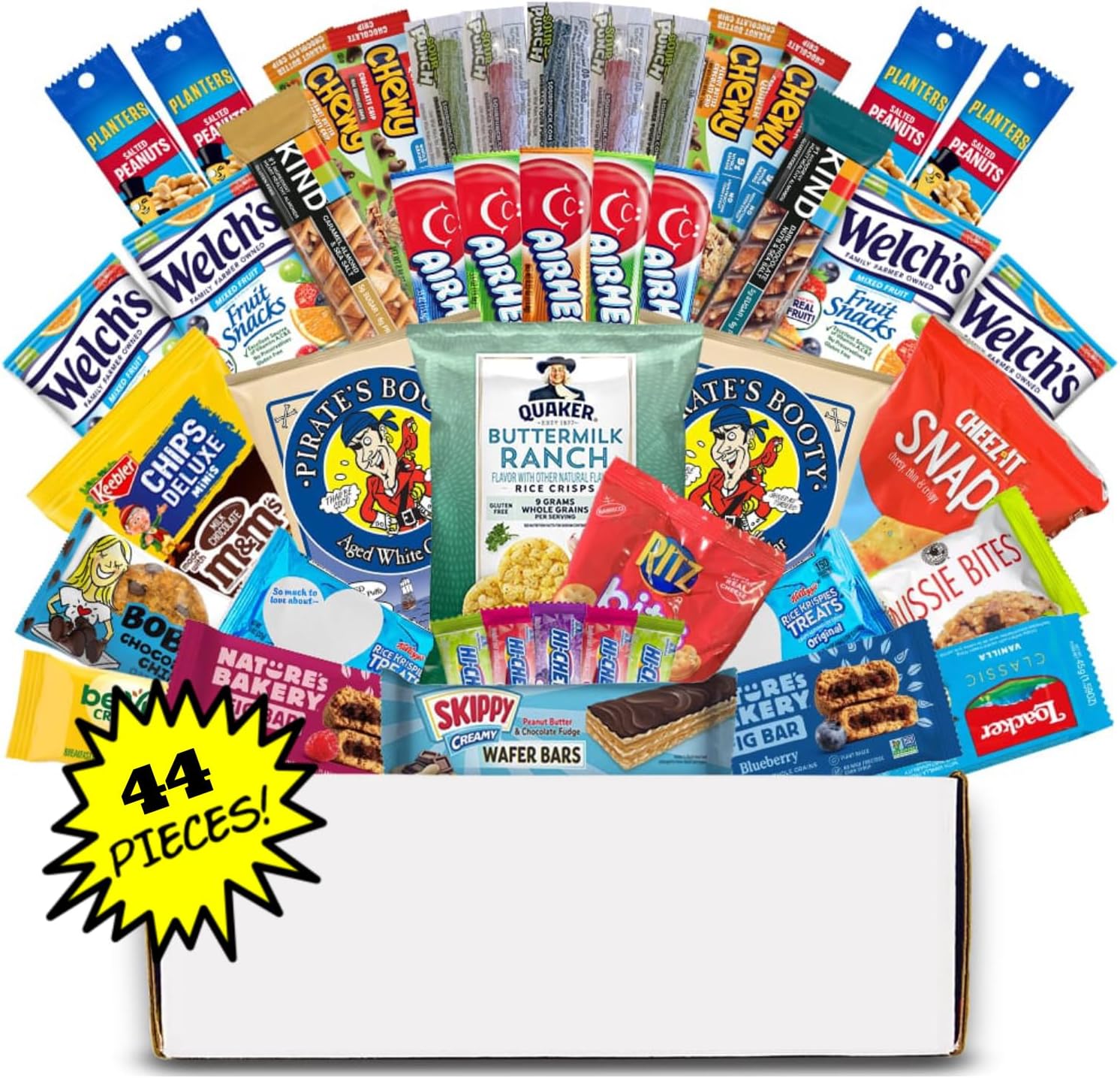 Hangry Kits Christmas Essentials Deluxe Care Pack - Sweet & Savory Snack Gift Box - Variety of Chocolates, Chips & Classic Snacks - Ideal for College Students, Military, & Care Packages. (Original Essentials Kit)