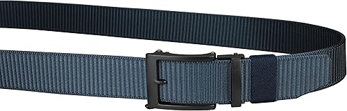 Vista 9 de Bullko Cinturón de nailon para hombre, correa ajustable sin trinquete para golf