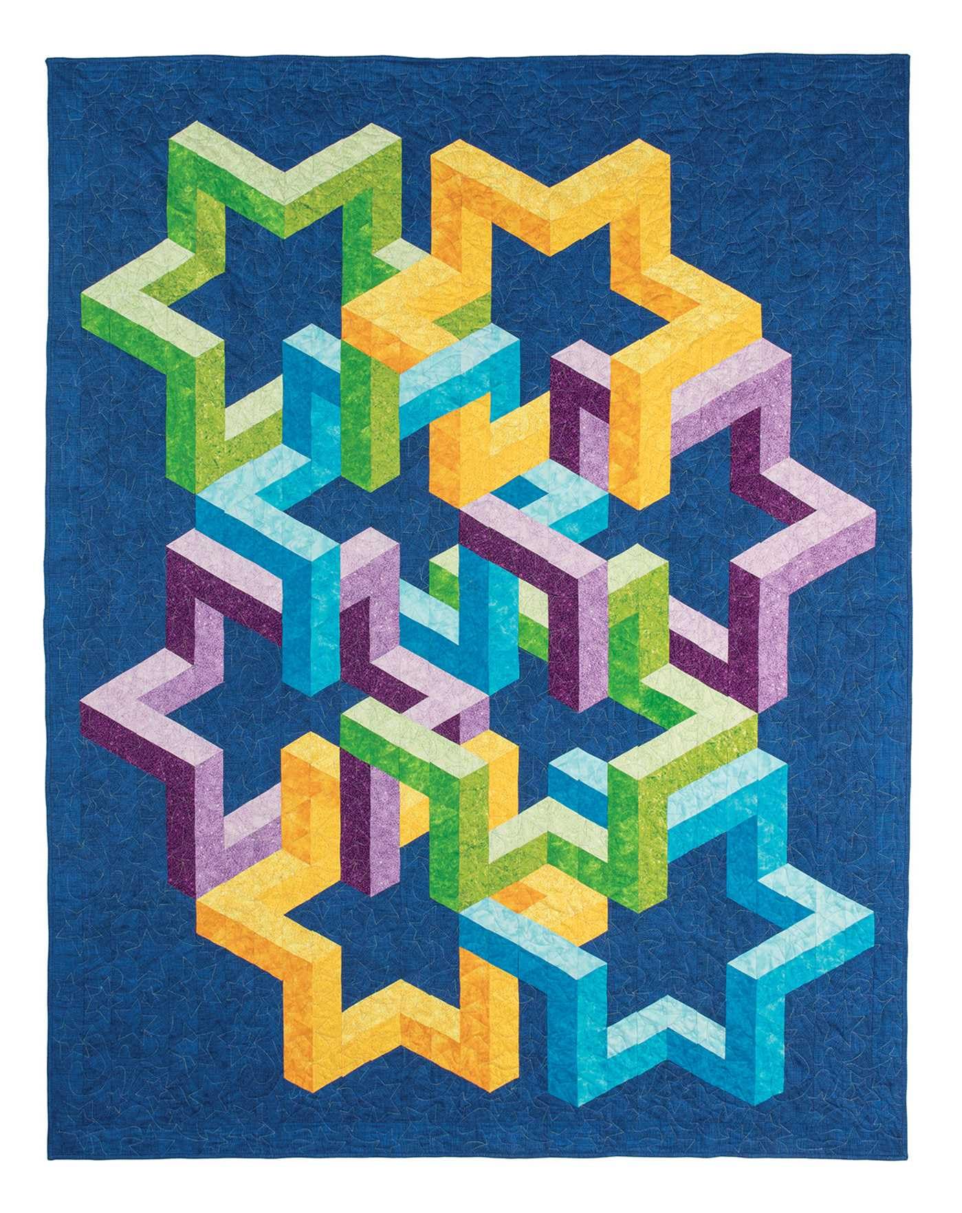 3-d Illusion Quilts Simplified: Sensational Designs Using Color, Value & Geometric Shapes, 12 Projects