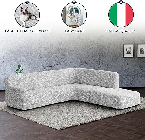 Miniatura 6 de PAULATO BY GA.I.CO. - Funda para sofá PAULATO BY GA.I.CO. - Funda de sofá modular con otomana, funda elástica para sofá esquinero, funda de sofá,