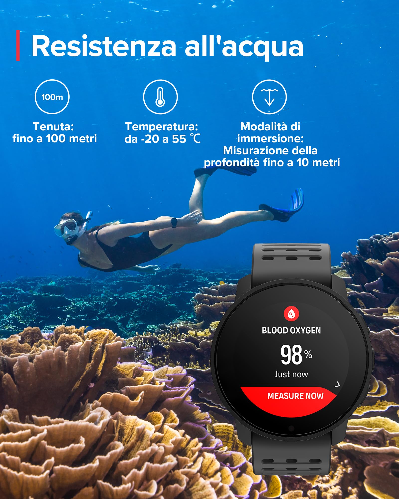 SUUNTO 9 Peak Pro Orologio Sportivo Uomo e Donna, Smartwatch Impermeabile GPS Activity Tracker, Monitoraggio Salute 24/7, 95+Sport, Cardiofrequenzimetro, Altimetro, Barometro, Autonomia 21 Giorni