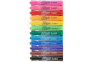 Mr. Sketch Scented Markers 12 Color Set – Multi-Colored Washable Markers
