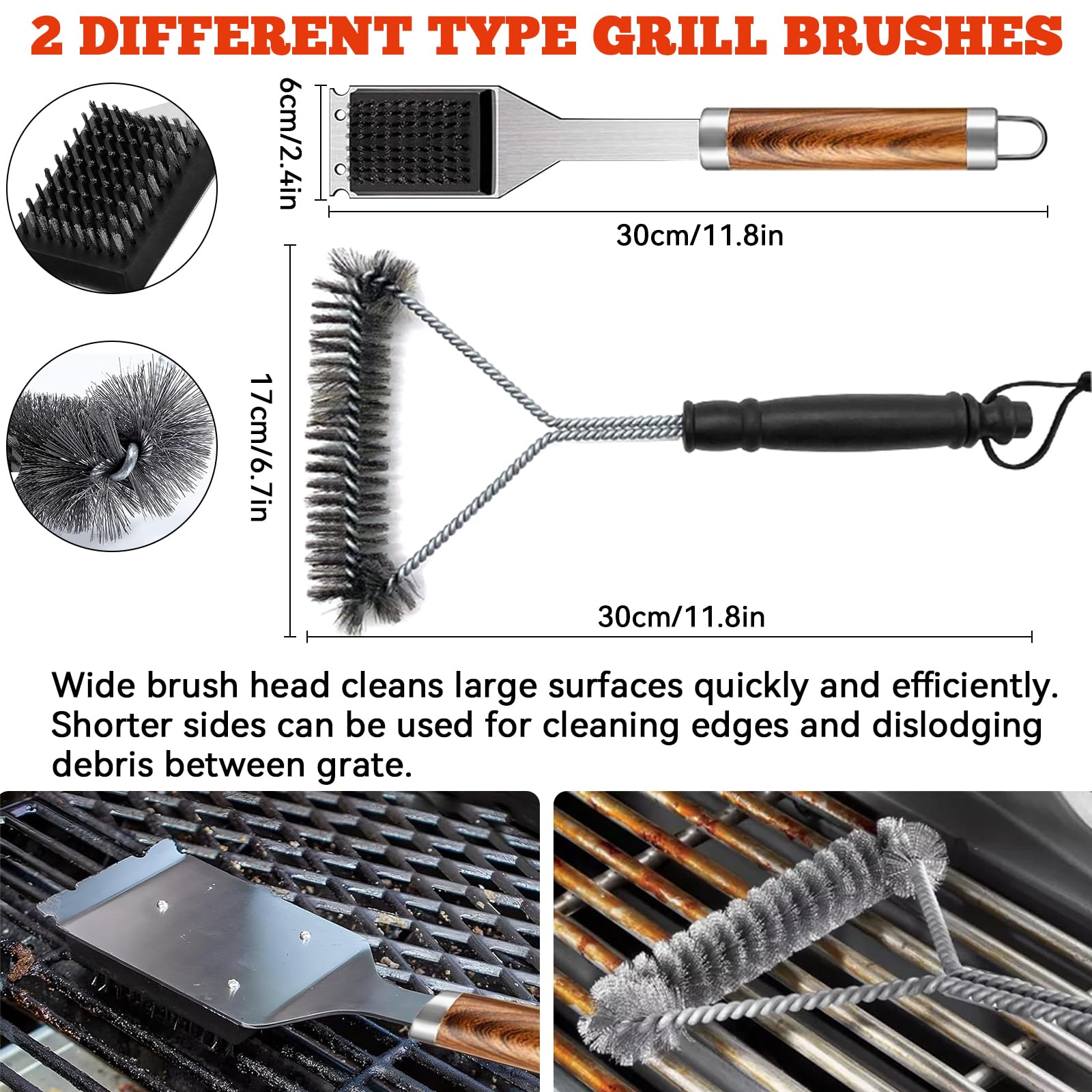 Kit Barbecue 34 Pièces, Ustensiles en Acier Inoxydable, avec Sac de Rangement et Tapis de Cuisson