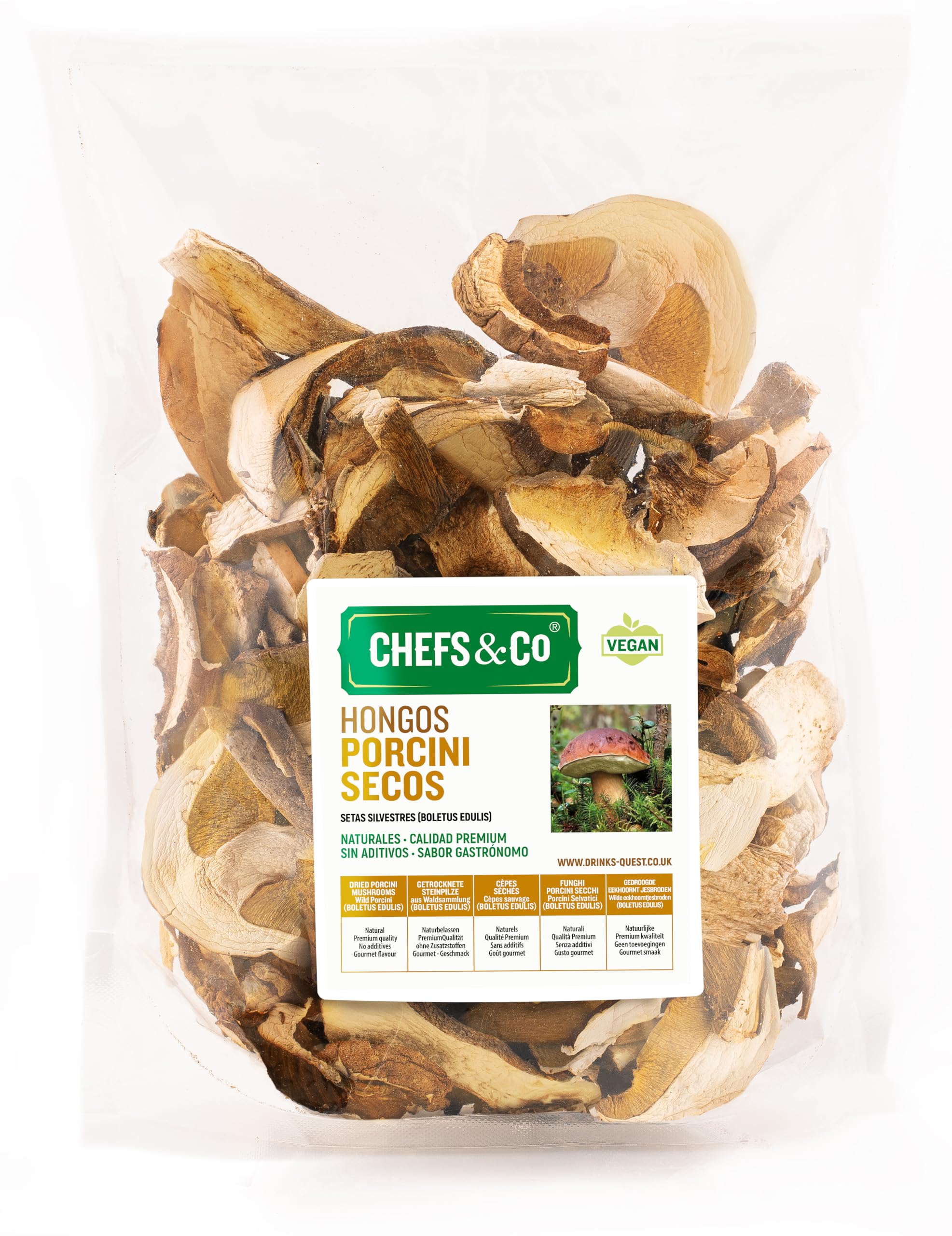 CHEFS & CO Boletus Edulis deshidratados Categoria Premium 200 g