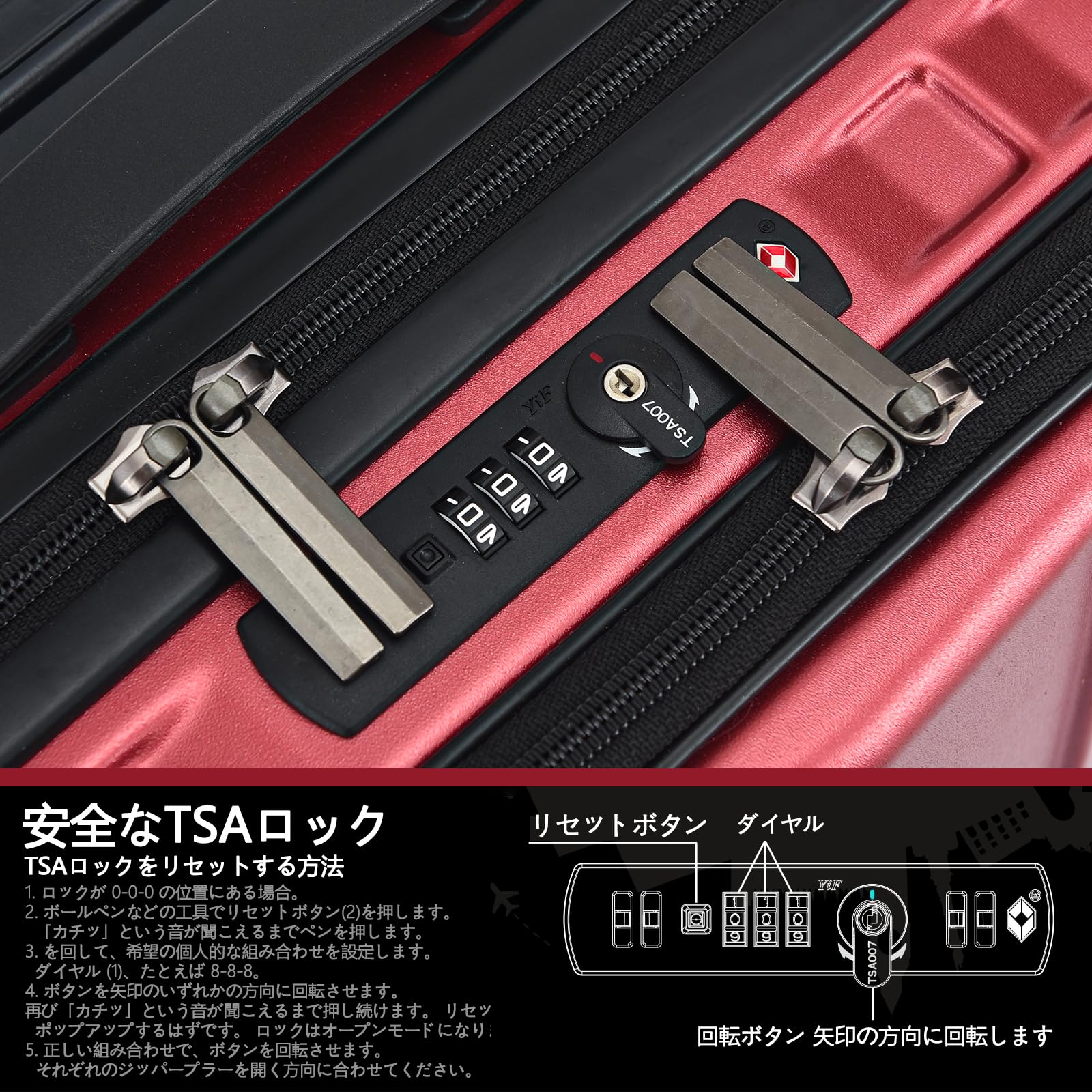 TydeCkare 16" Bagaglio a Mano con 2 Scomparti per Laptop
