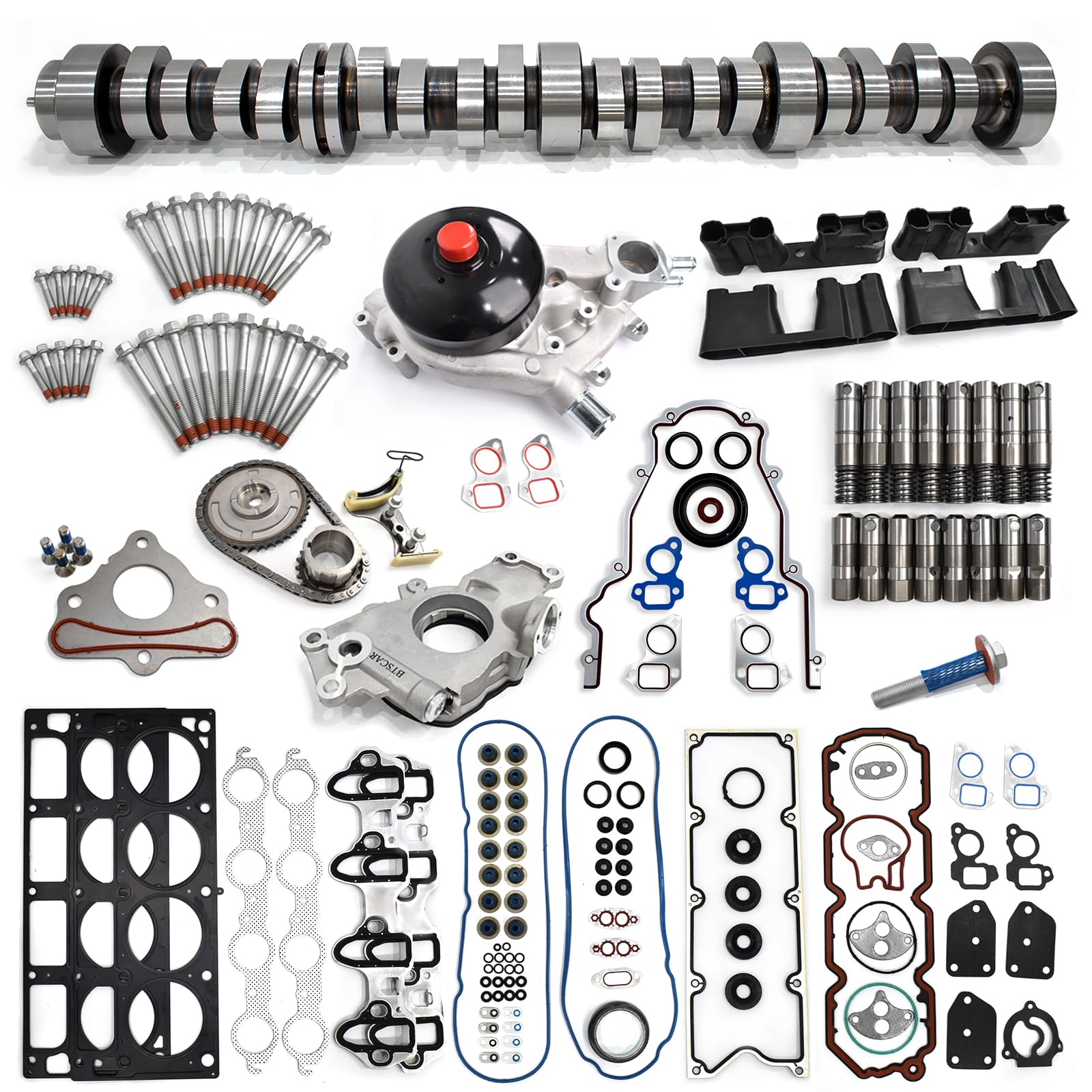 Photo 1 of ***FACTORY SEALED*****
BTSCAR AFM/DOD 5.3 Camshaft Kit Fits for 2007-2013 Chevy Silverado 1500 Tahoe GMC Envoy Sierra Buick Isuzu V8 16 Valves with Head Gasket Oil Pump & Timing Chain