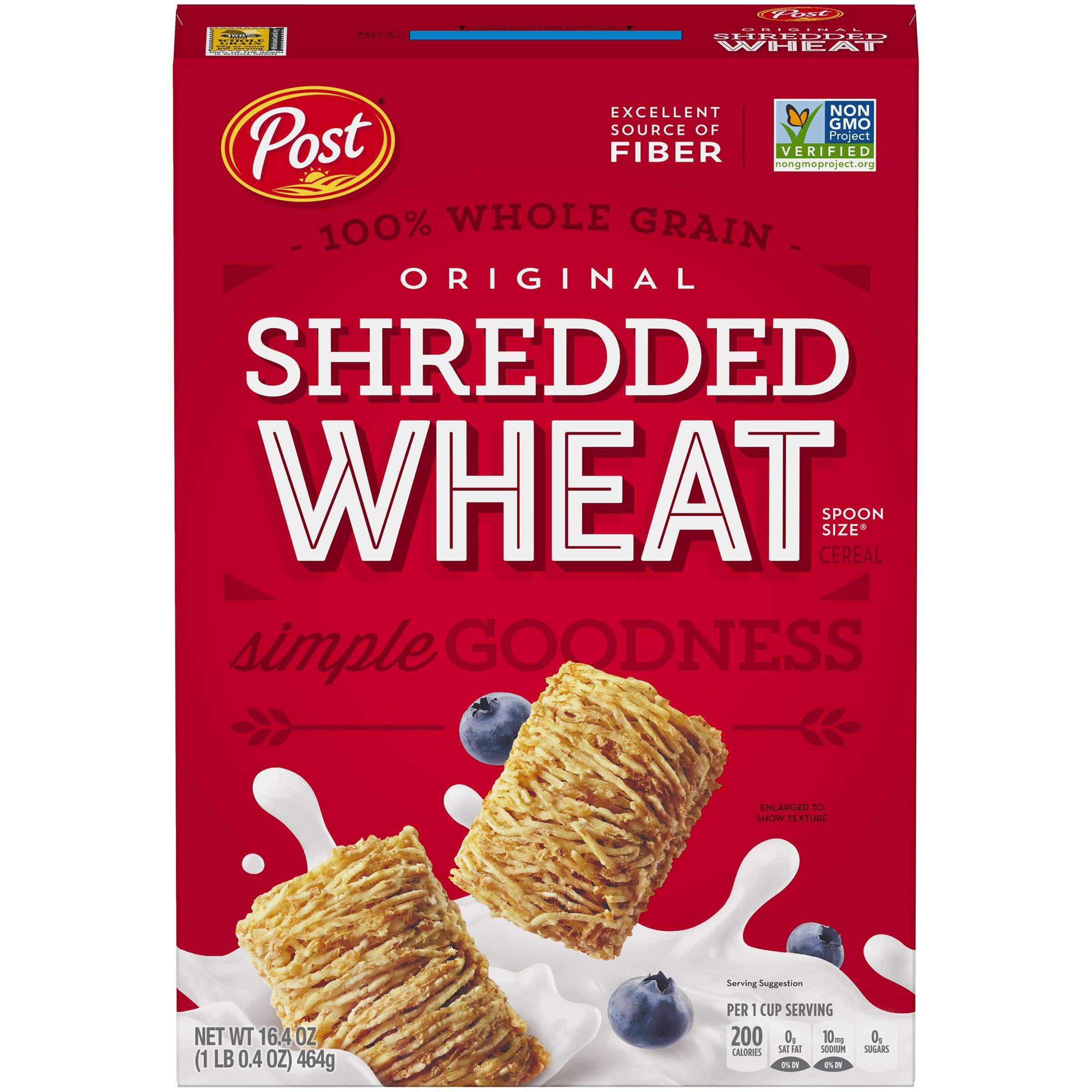 Spoon Size Shredded Wheat Cereal by Post – 1.02 Pound (Pack of 6), Pack of 6, Model S-PL-7751