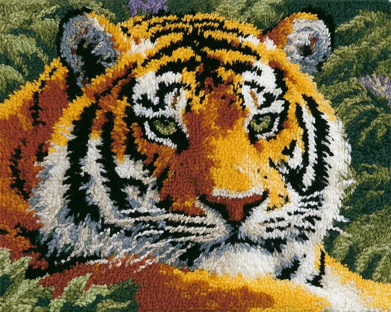 FWRTYCB Latch Hook Rug Kits, Tiger