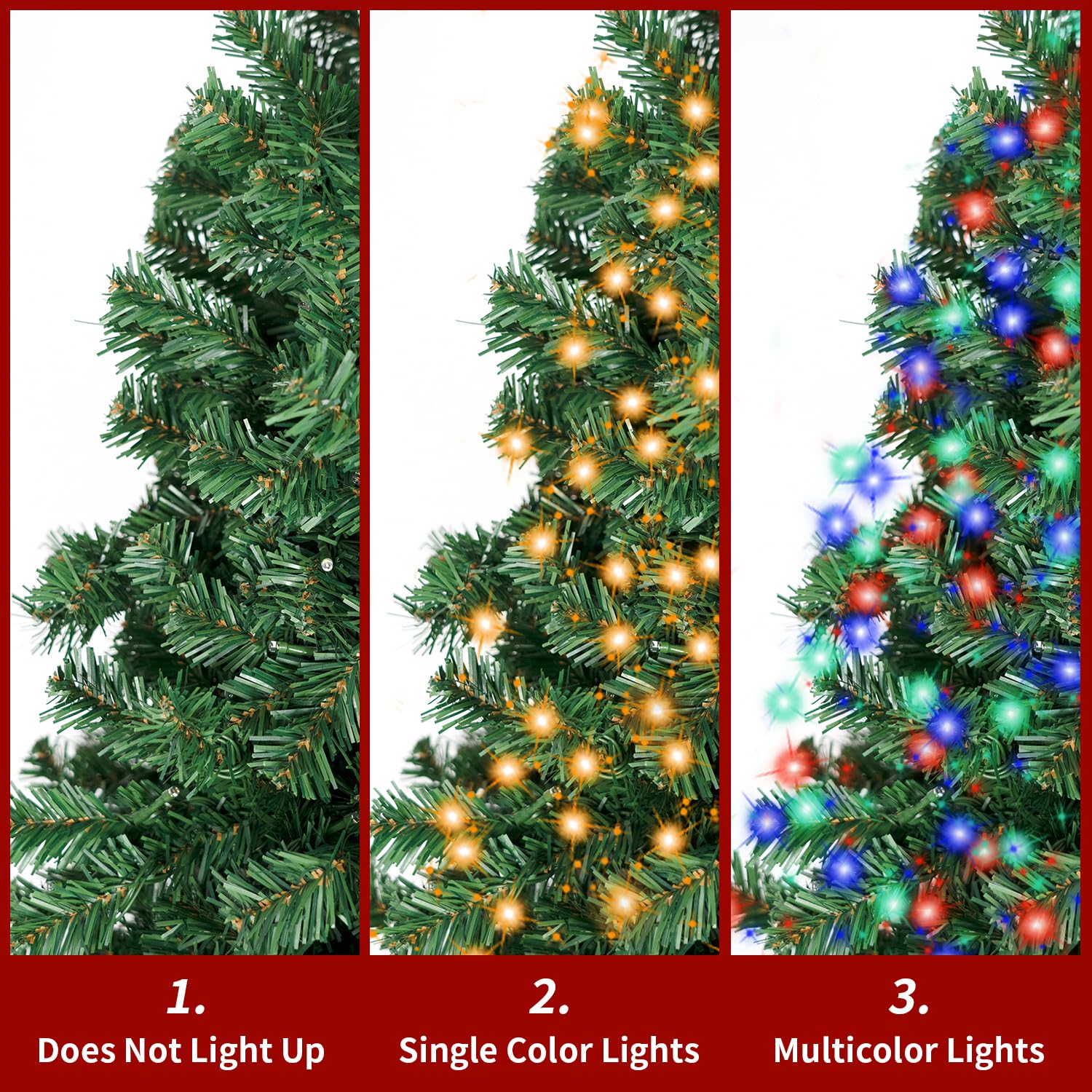 Amazon.com: 7FT Christmas Tree with Lights,Artificial Christmas
