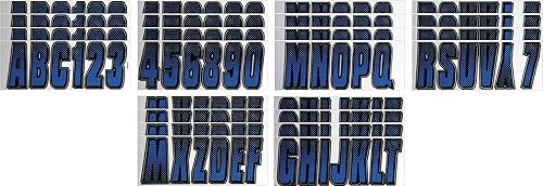 Miniatura 9 de Kit de registro número de fábrica, color azul y negro de Hardline Products, RojoNegro