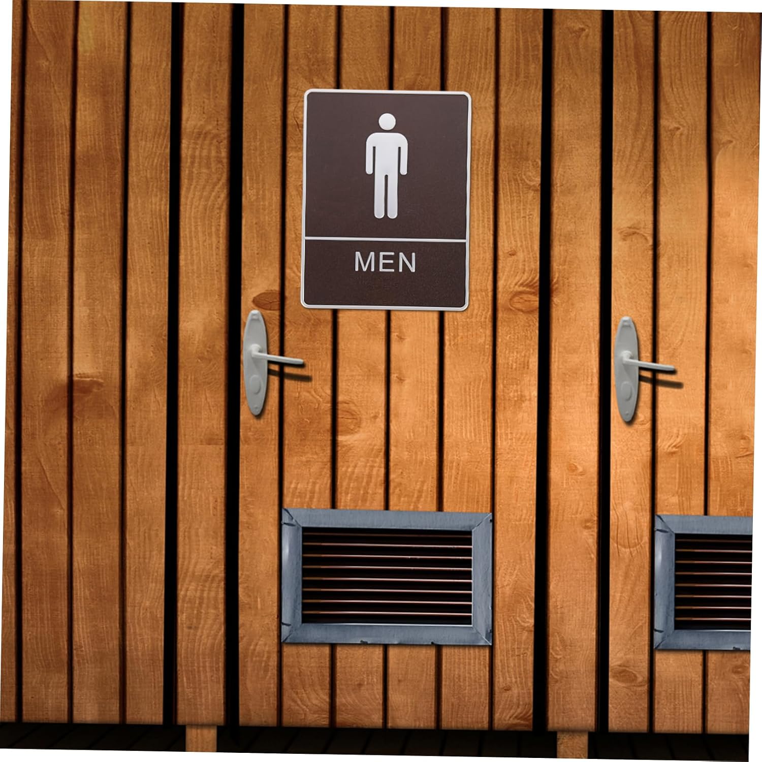 Self-adhesive Restroom Sign for Men and Women Creative Plastic Toilet Sign and Elegant Design for Hotels Restaurants and Public Spaces