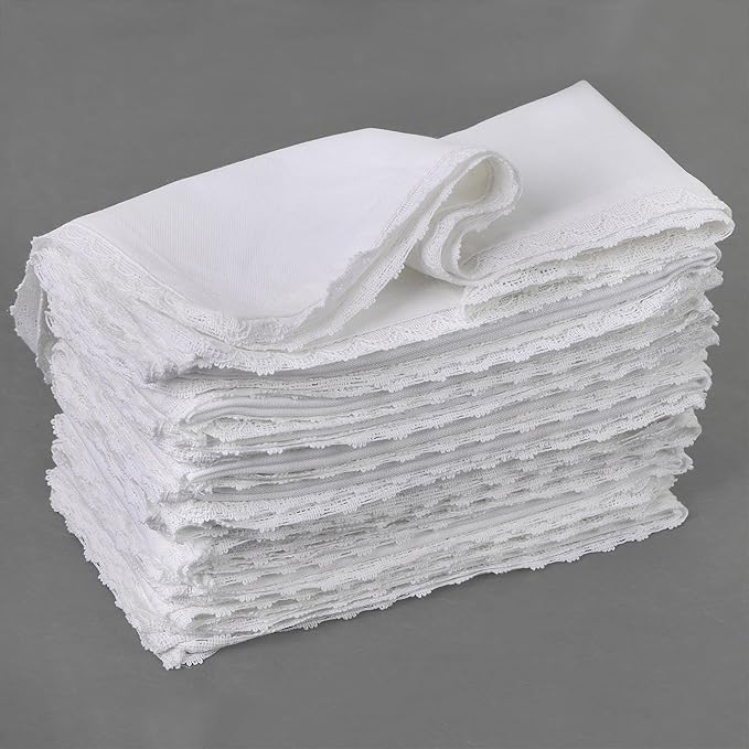 Servilletas de Tela Naturalcraft 12 Piezas Algodón Lino 45x45 cm miniatura 3