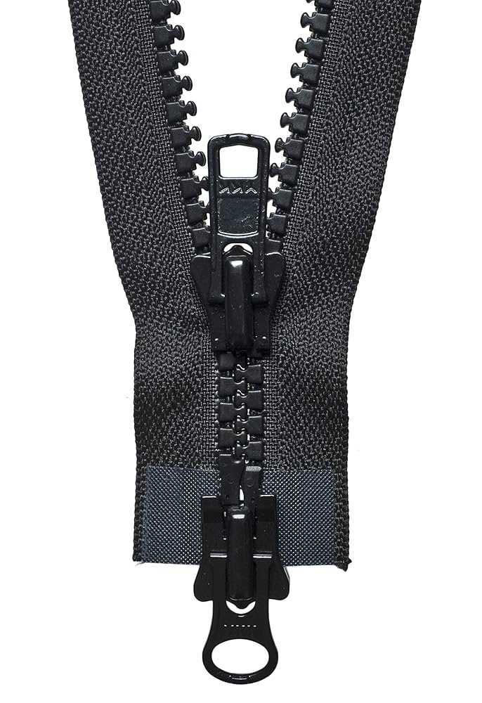 Amazon.com: YKK Two Way Slider Zip, 61 cm Length, No. 580 Black