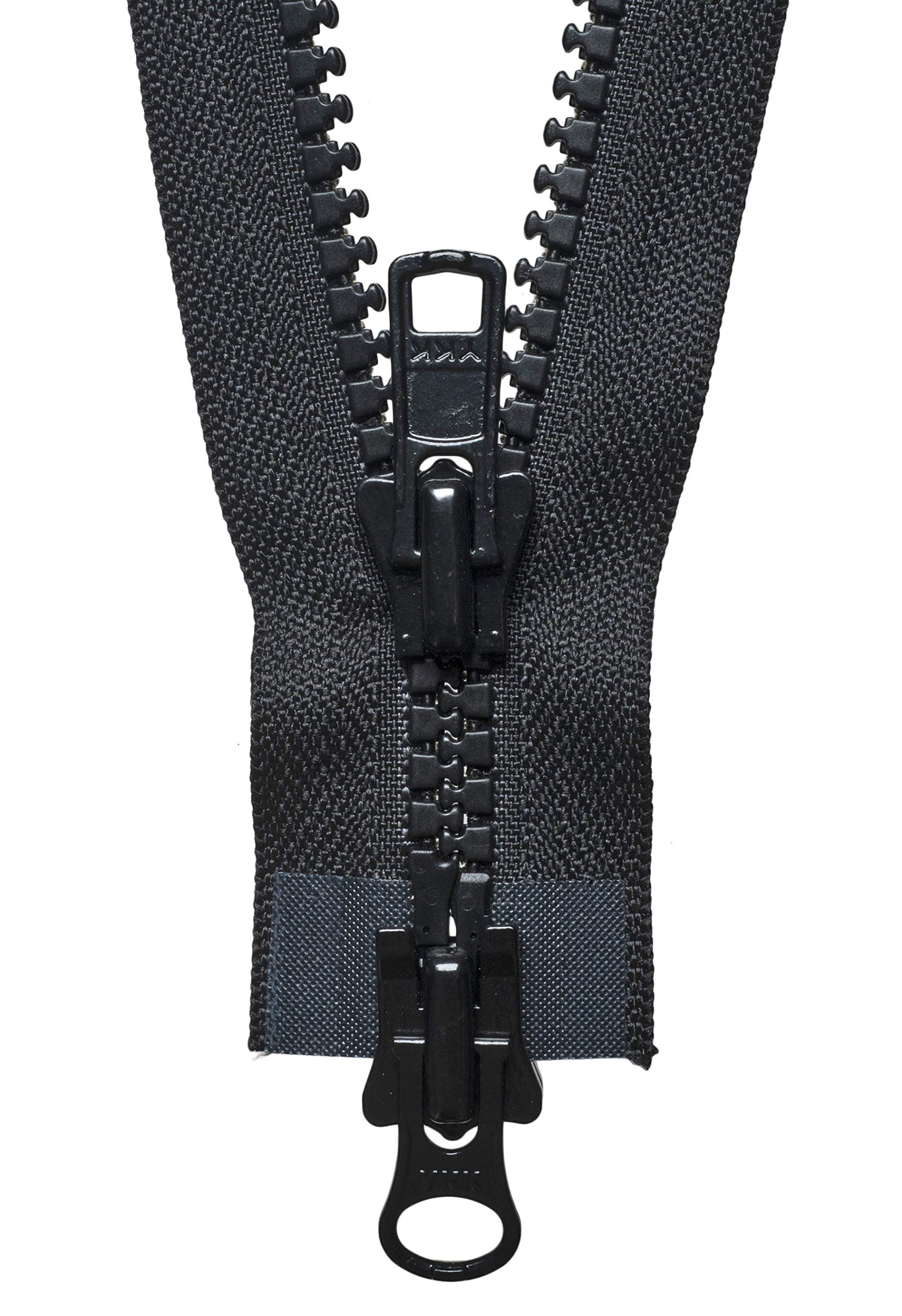 Vislon Heavy Two-Way Open End Zip 76cm: Black
