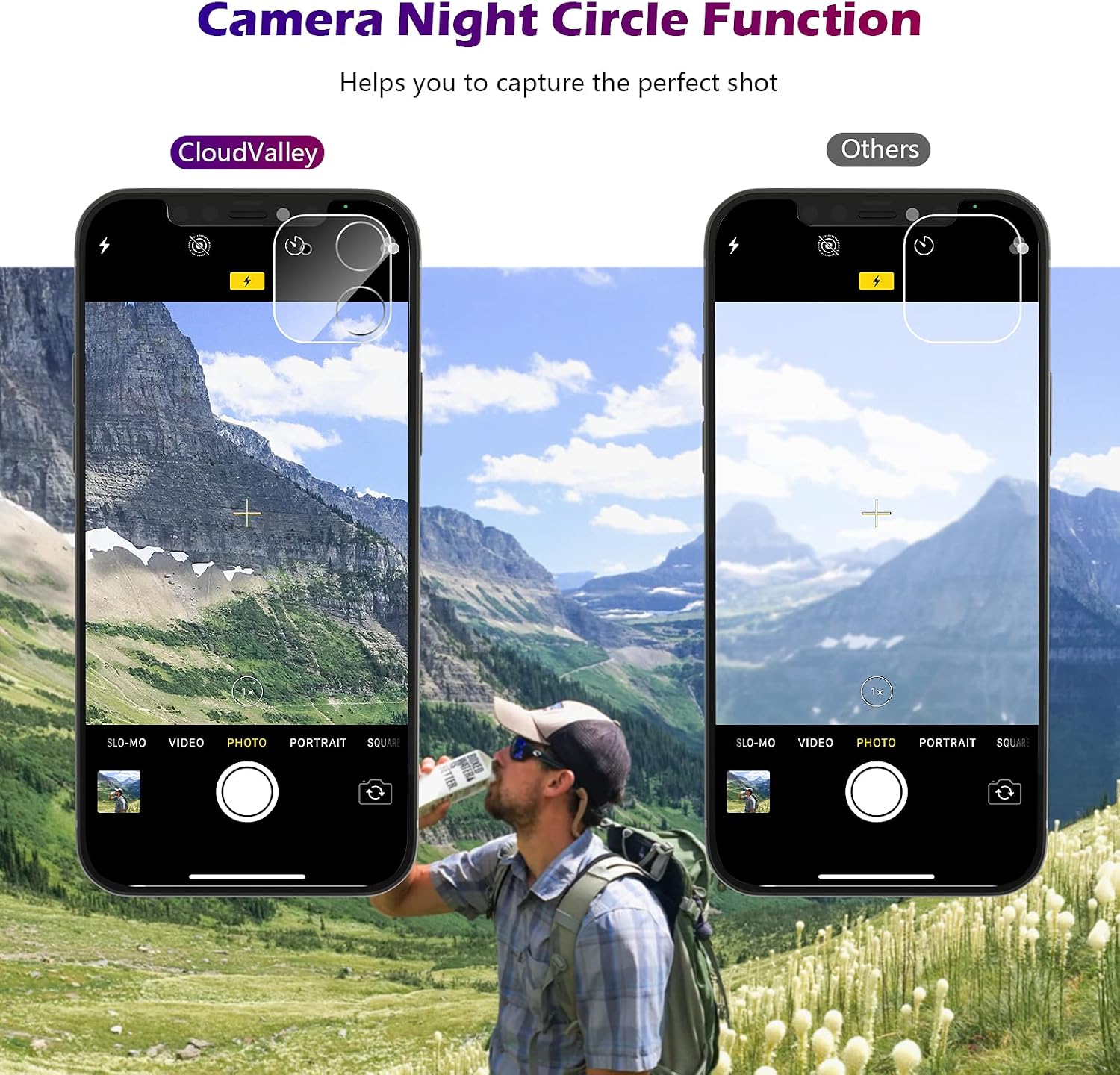 CloudValley [3 Pack] Camera Lens Protector for iPhone 12 (6.1 in), Tempered Glass Camera Lens Cover Protection, 9H Hardness, HD Clear, Bubble Free, Easy Install, Scratch-Resistant