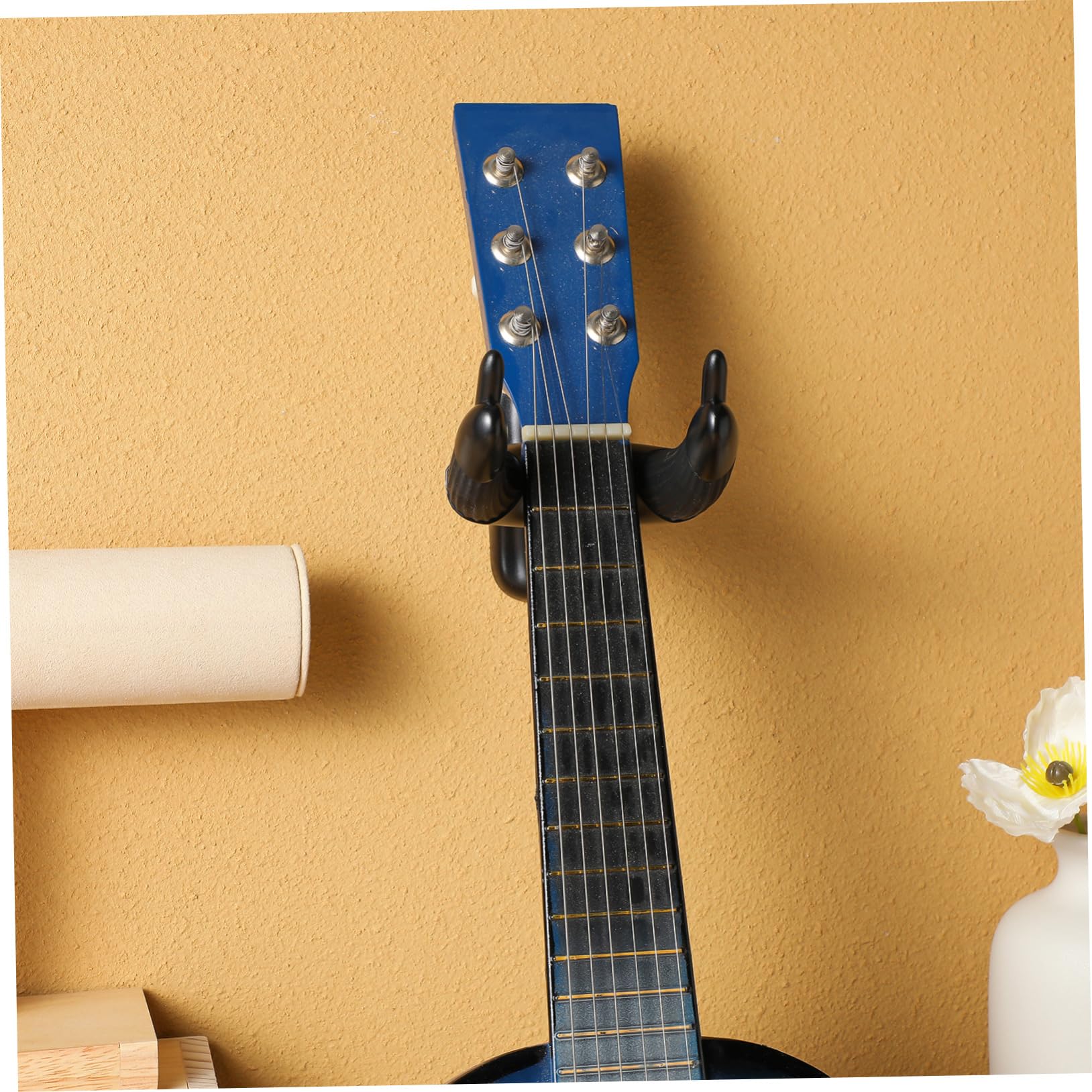 PartyKindom haczyk do gitary gitara akustyczna Ściana stojaka gitarę hak do gitary hak ścienny do gitary uchwyt gitarę ścienny nawias Ukulele przyłączać stojak gitarę PC i silikon