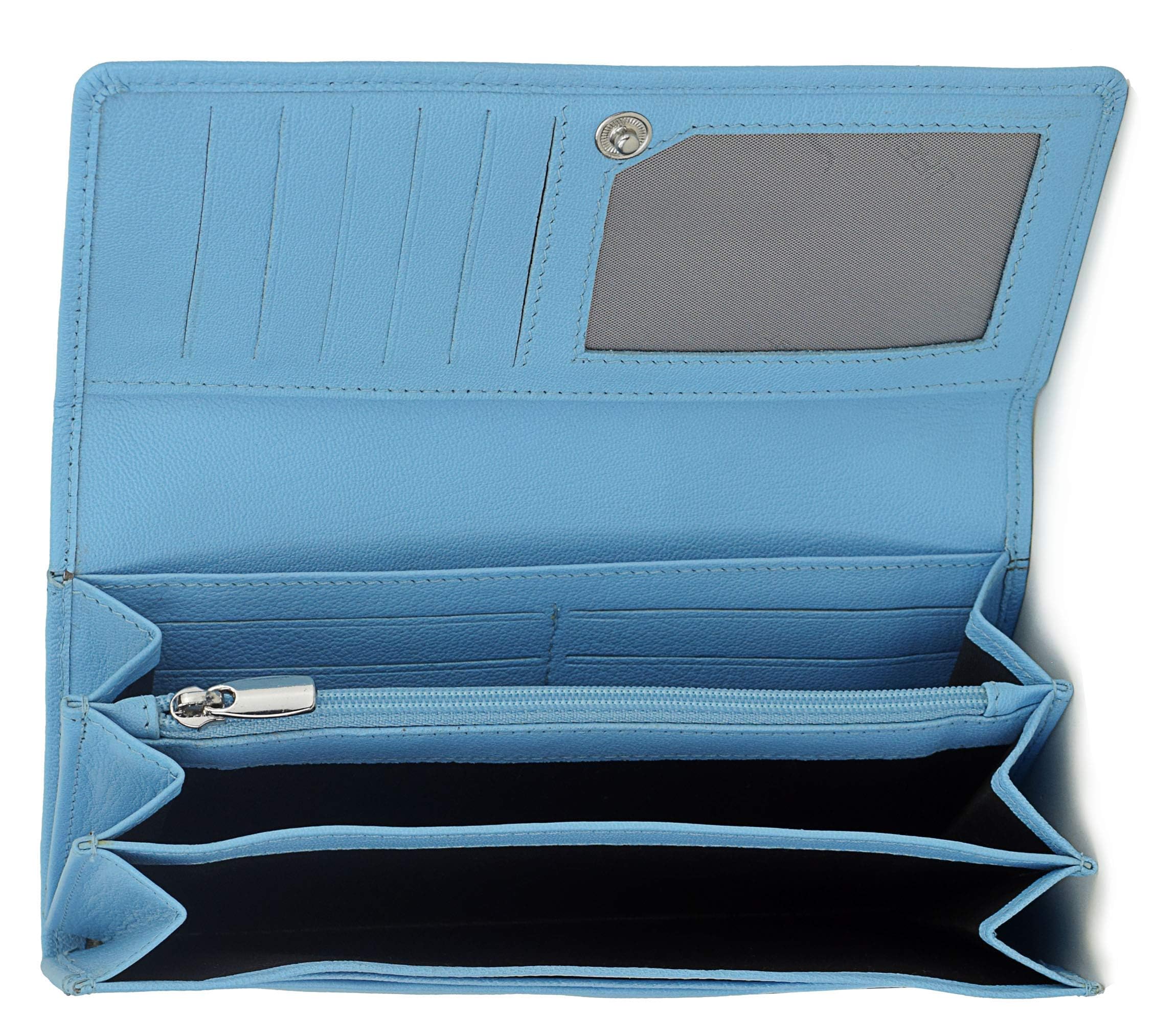 Urban Forest Spencer Ledergeldbörse Combo Geschenkset, Himmelblau/Schwarz
