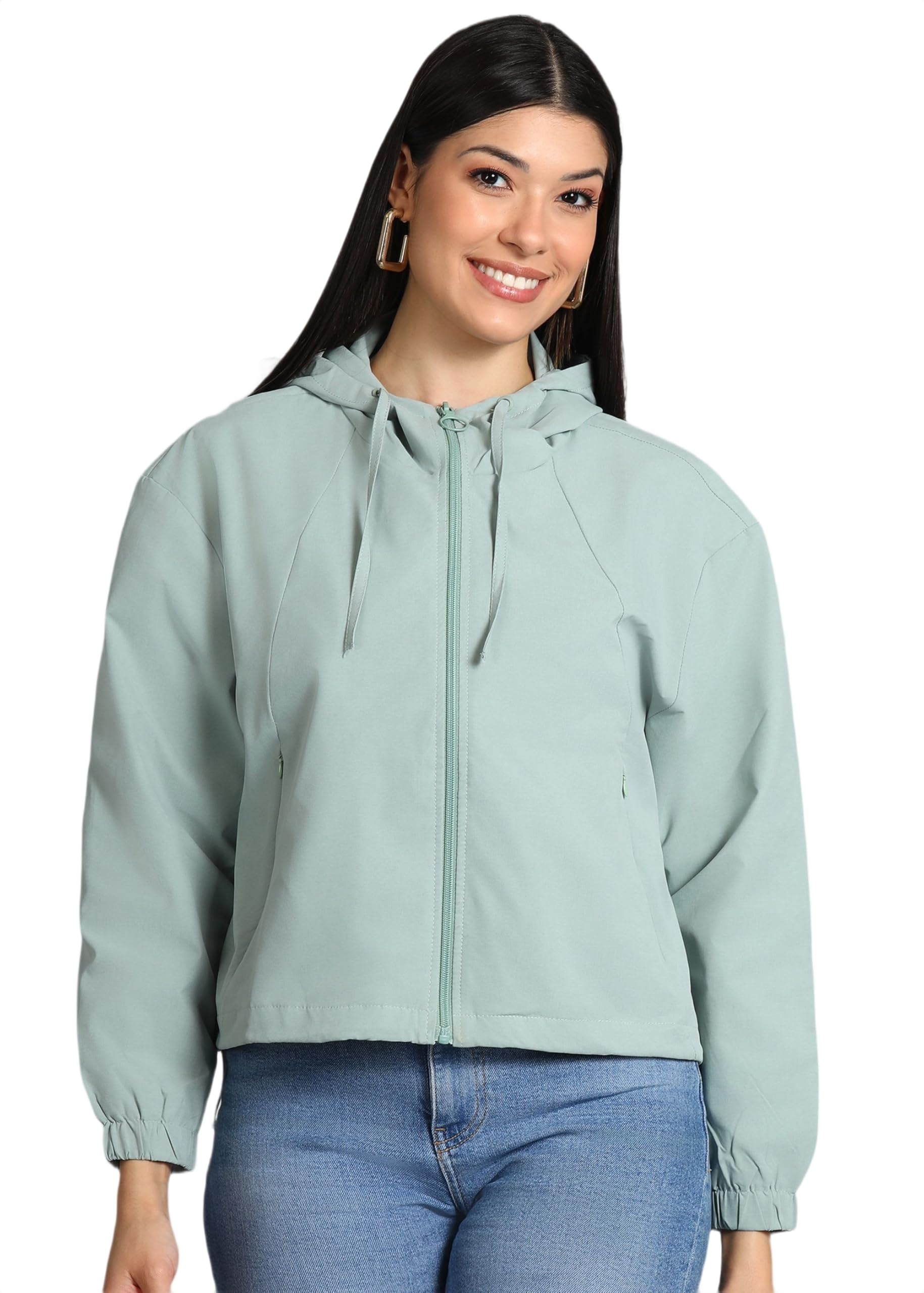 Lee Polyester, Standard Length Women's Lightweight Jacket Stylish, Packable, And Air-Resistant Outerwear For Winter in neutral