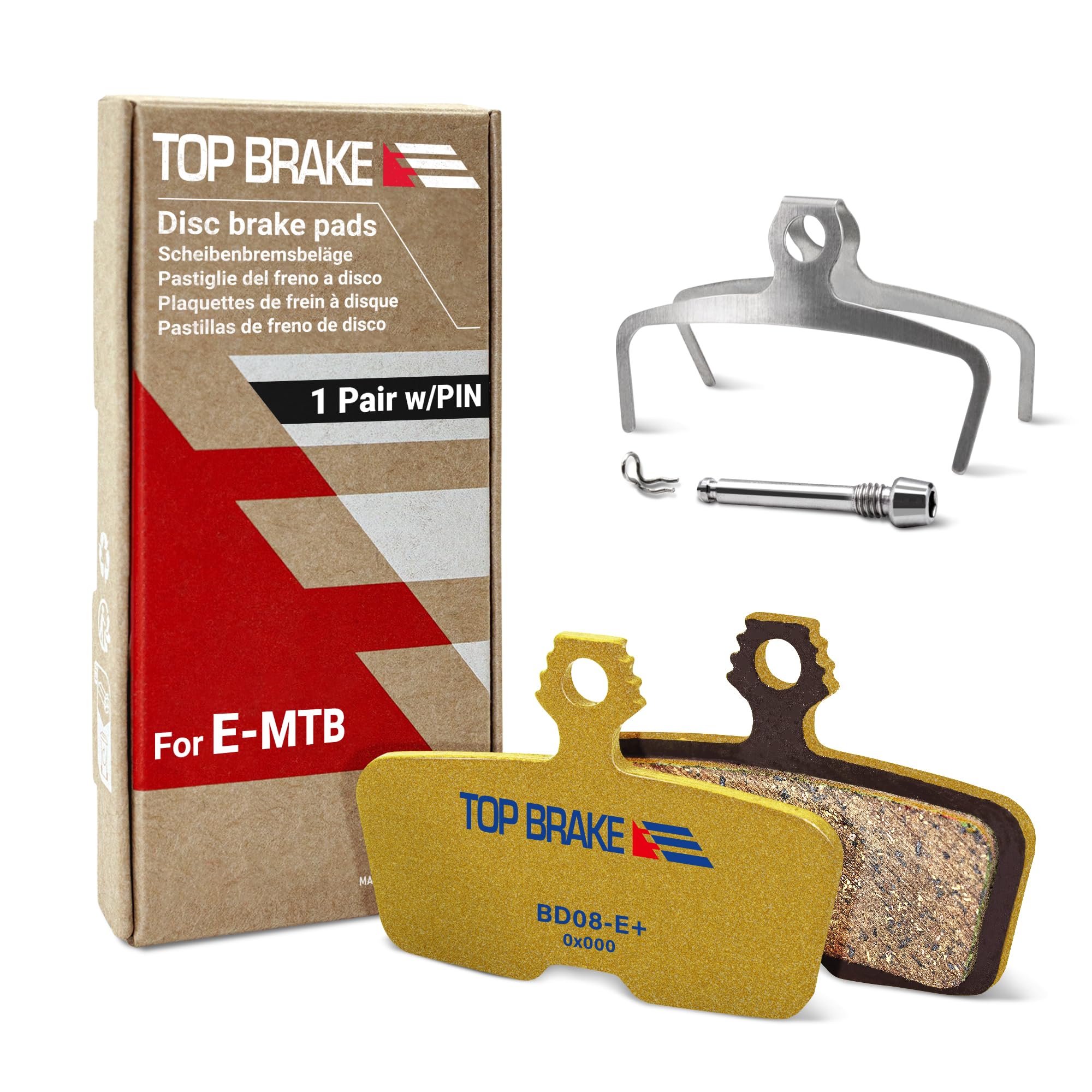 TOP BRAKE Disc Bike Brake Pads Compatible with SRAM Code R RE RSC, DB8, Motive, AVID | MTB eMTB Downhill Trail All Mountain Enduro Cycling | 2026 iF Design Award