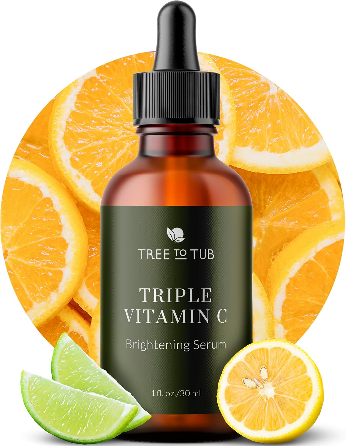 Tree To Tub Vitamin C Serum – Triple Vitamin C Hydrating Serum for Face, Hyaluronic Acid – Maximum Anti-Aging Power Glow – Antioxidant for Dry, Sensitive Skin Tree To Tub Vitamin C Serum – Triple Vitamin C Hydrating Serum for Face, Hyaluronic Acid – Maximum Anti-Aging Power Glow – Antioxidant for Dry, Sensitive Skin