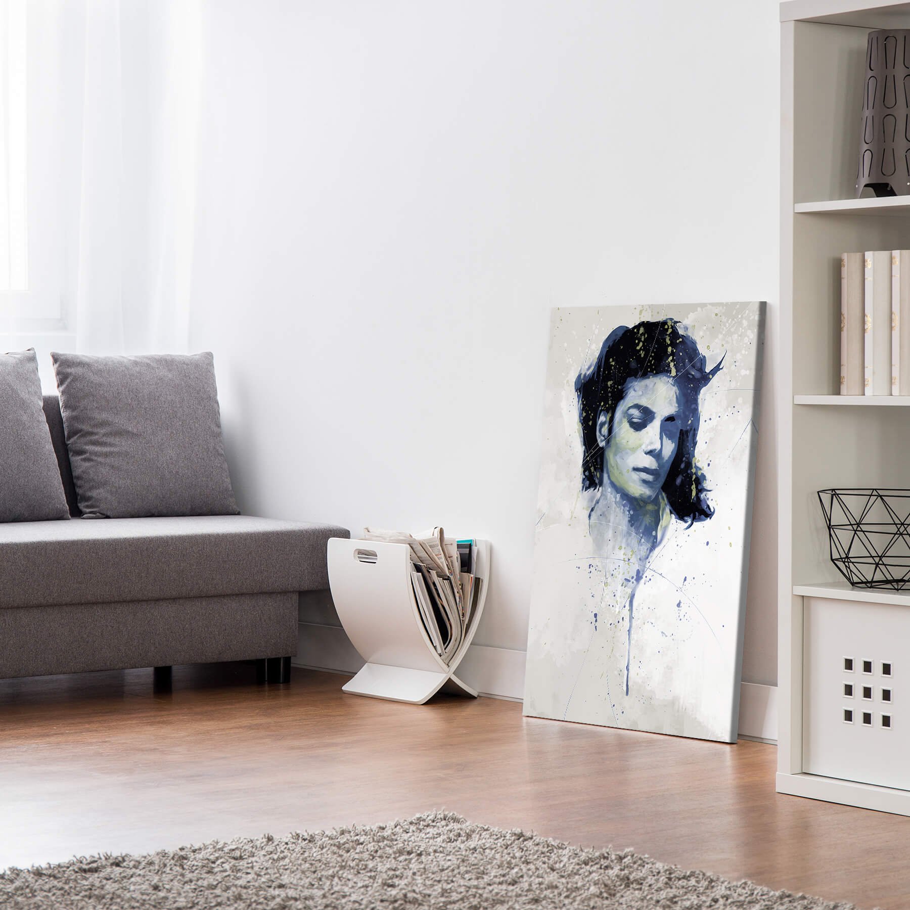 Paul Sinus Art Michael Jackson V 90 x 60 cm sur toile tendue prête à accrocher