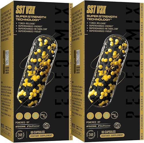 PERFORMIX - SST V3X - Pre entrenamiento - 350 mg de cafeína - Suplementos energéticos - Sin choques - Objetivos de fitness - Nootrópico - Liberación
