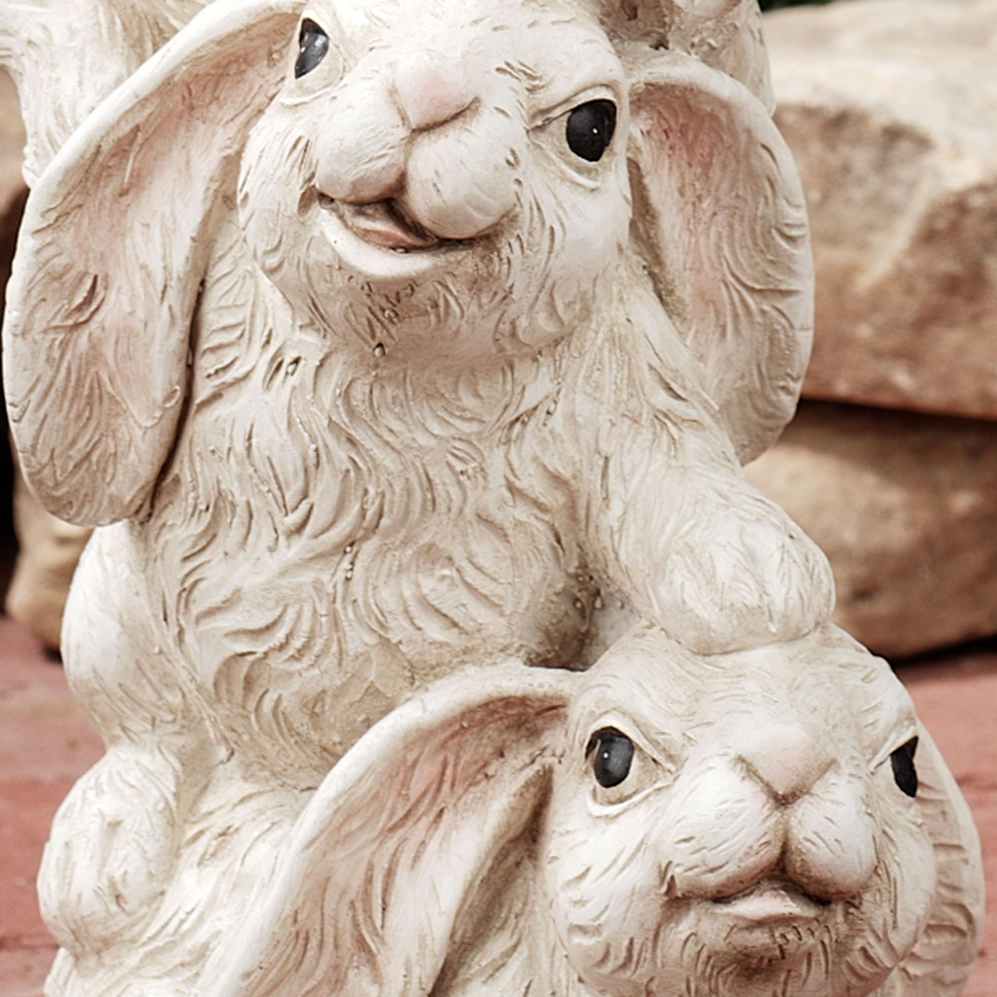Amazon.com: Touch of Class Bunnies Trio Welcome Sculpture - Resin