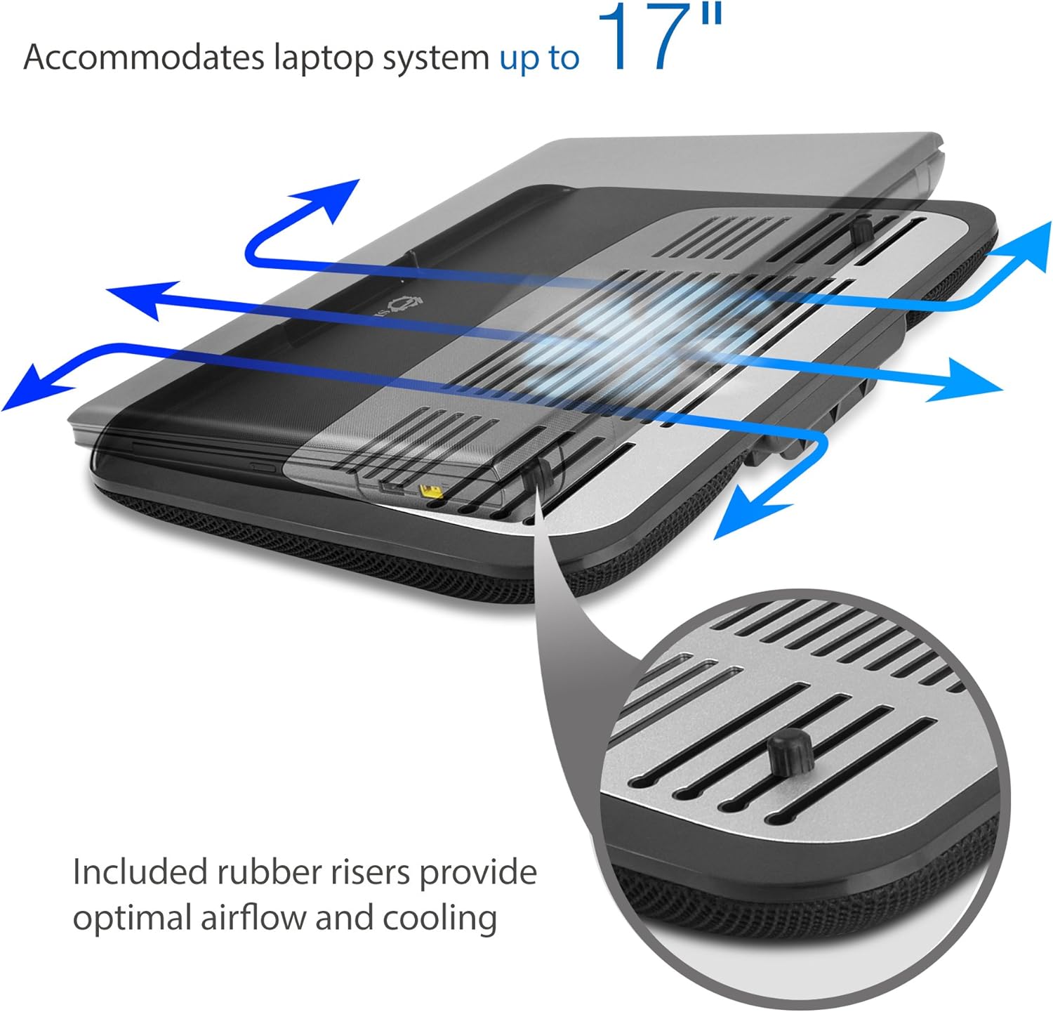 Best Deal Cheap 🛒 Aluminum Laptop Cooling Pad, SIIG Ergonomic Multi-Angle Tilted Laptop Lap Pad Stand, Air Mesh Cushioned Base with USB Powered Cooling Fan & Detachable Tablet Stand, Black Review Discount Aluminum Laptop Cooling Pad, SIIG Ergonomic Multi-Angle Tilted Laptop Lap Pad Stand, Air Mesh Cushioned Base with USB Powered Cooling Fan & Detachable Tablet Stand, Black