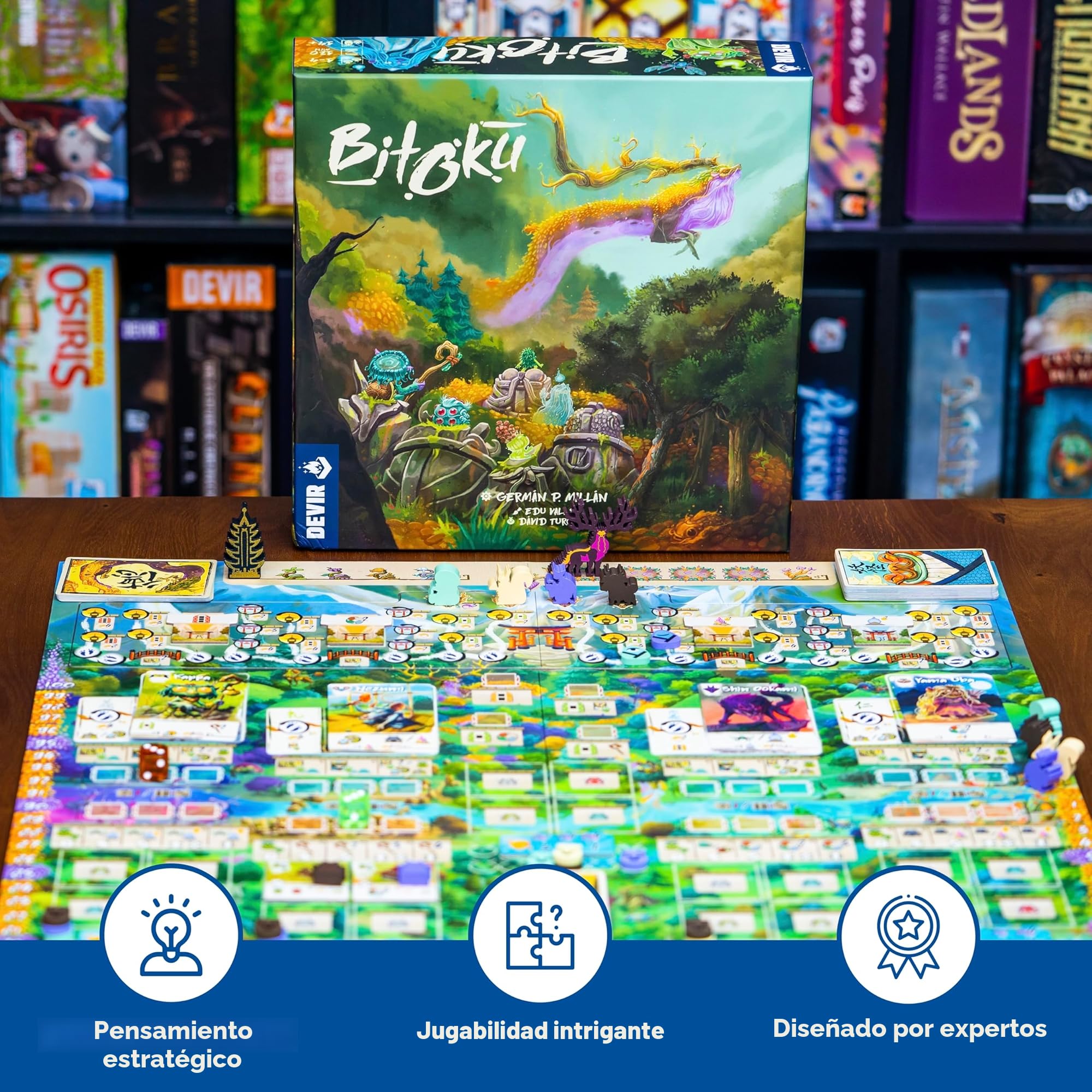 Devir - Bitoku, Juego de Mesa con Amigos, Experimentados de Ingenio, 14 años (BGBITOSE)