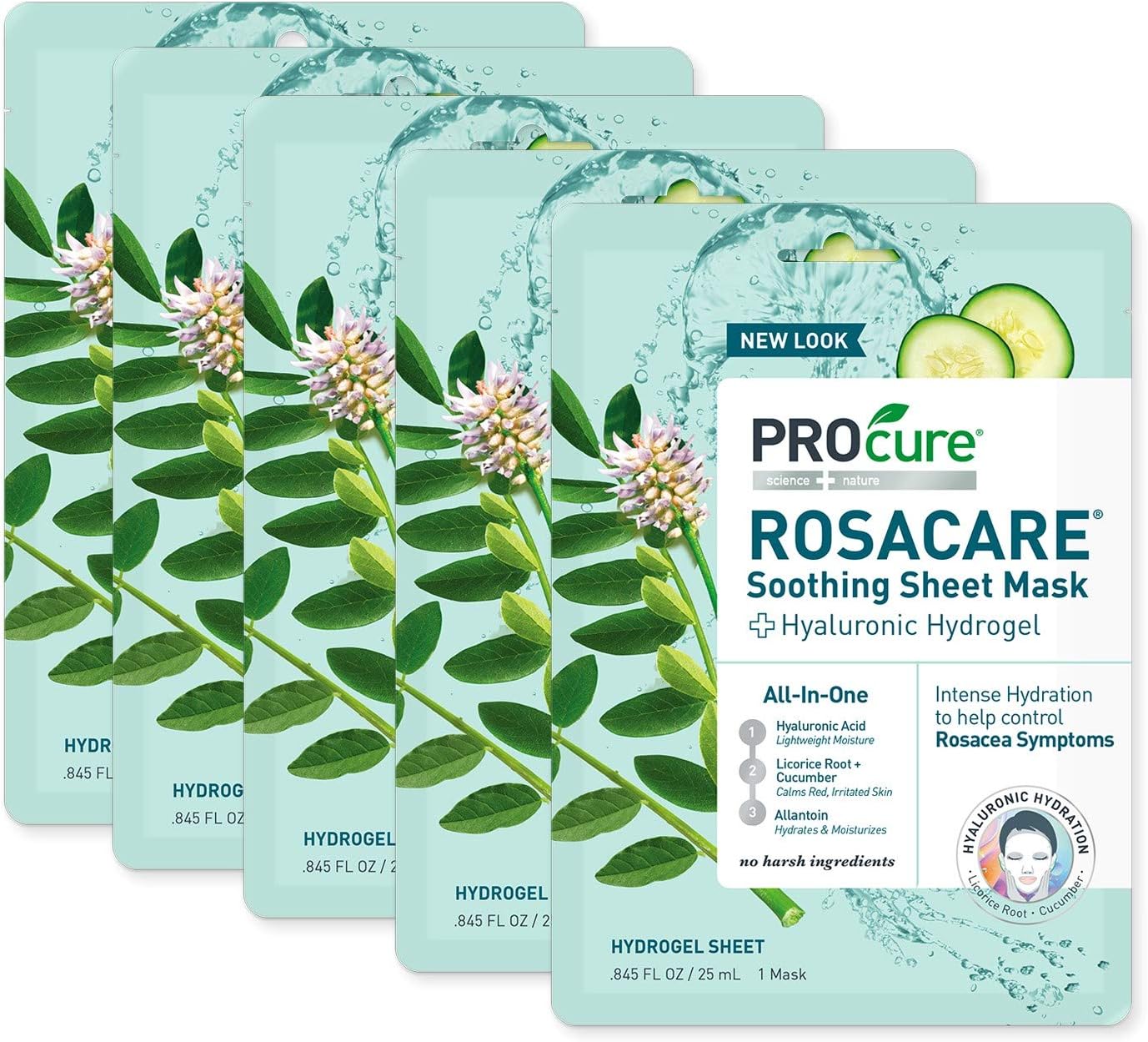 PROcure Rosacare Soothing Sheet Face Mask with Hyaluronic