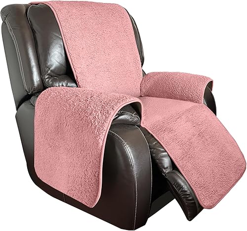 Granbest Funda para silla reclinable ultrasuave y gruesa que se asemeja a la piel de oveja, antideslizante, elegante, lavable, protector para sillas