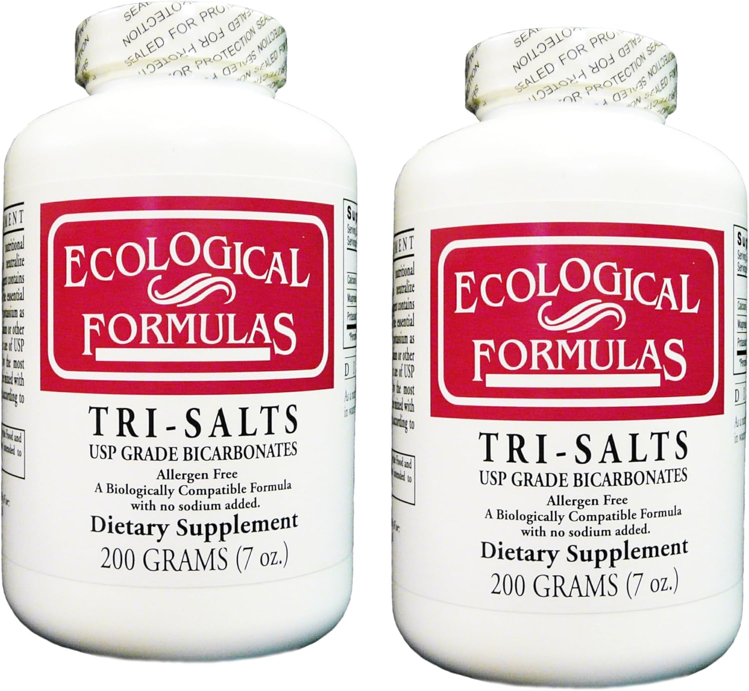 Ecological Formulas Tri Salts Calcium Magnesium Potassium 200 GMS X 2 Bottles Sodium-Free