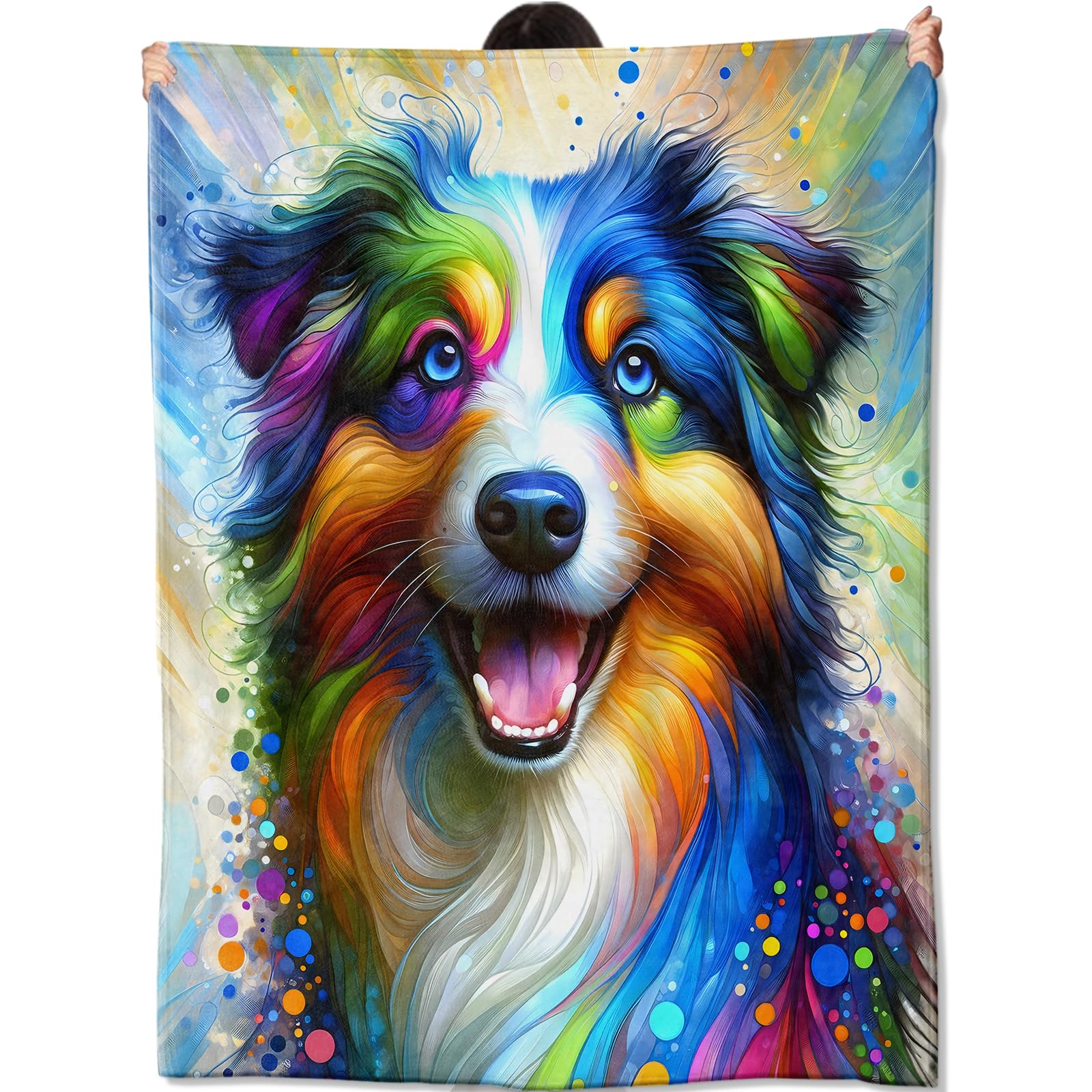 Couverture berger australien le cadeau parfait pour amoureux des chiens