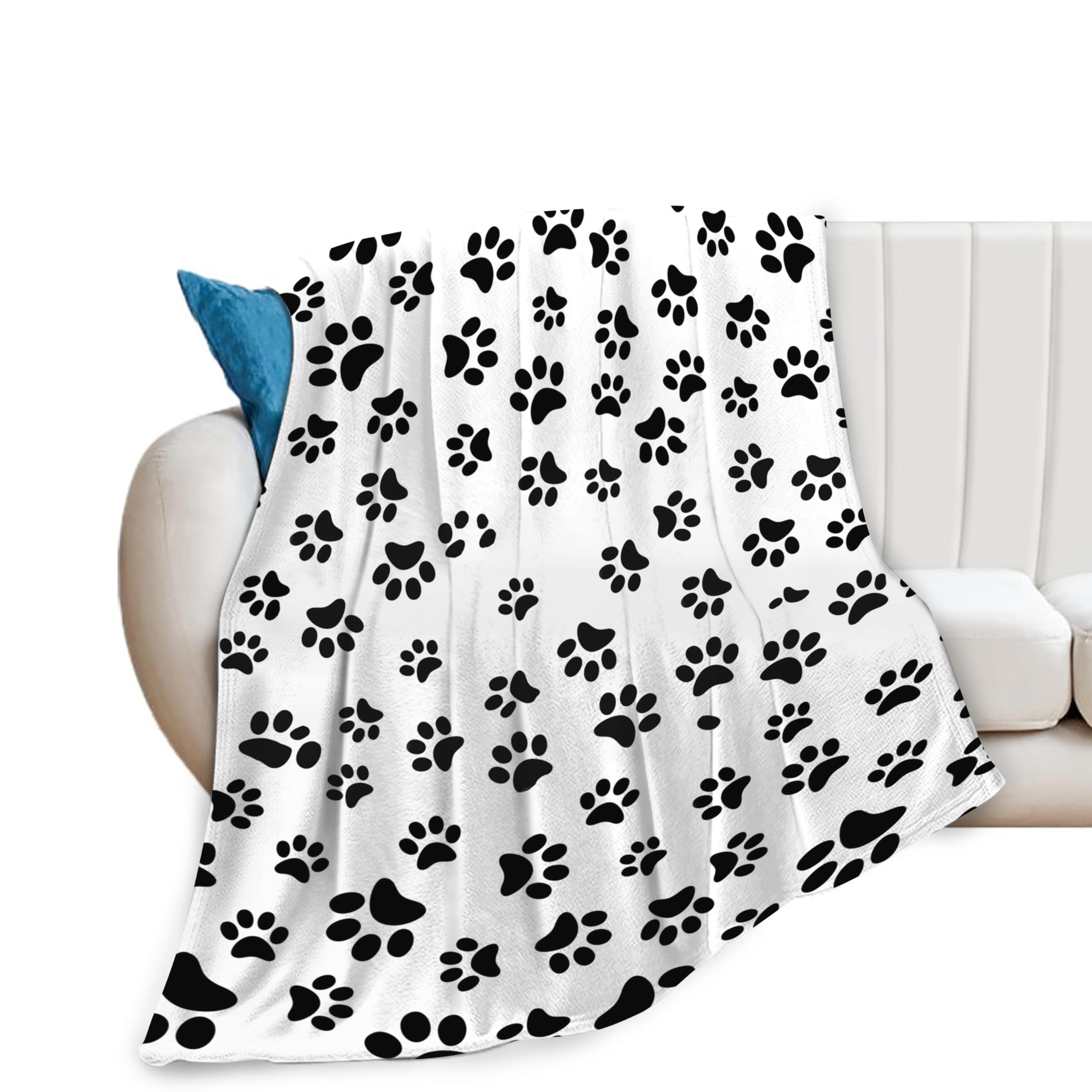 Dalmatian Blanket Dog Puppy Fleece Throw Blanket Super Soft Warm Cozy Fuzzy Plush Dogs Blanket Gifts for Girls Boys Kids Room Decor 50"X60"