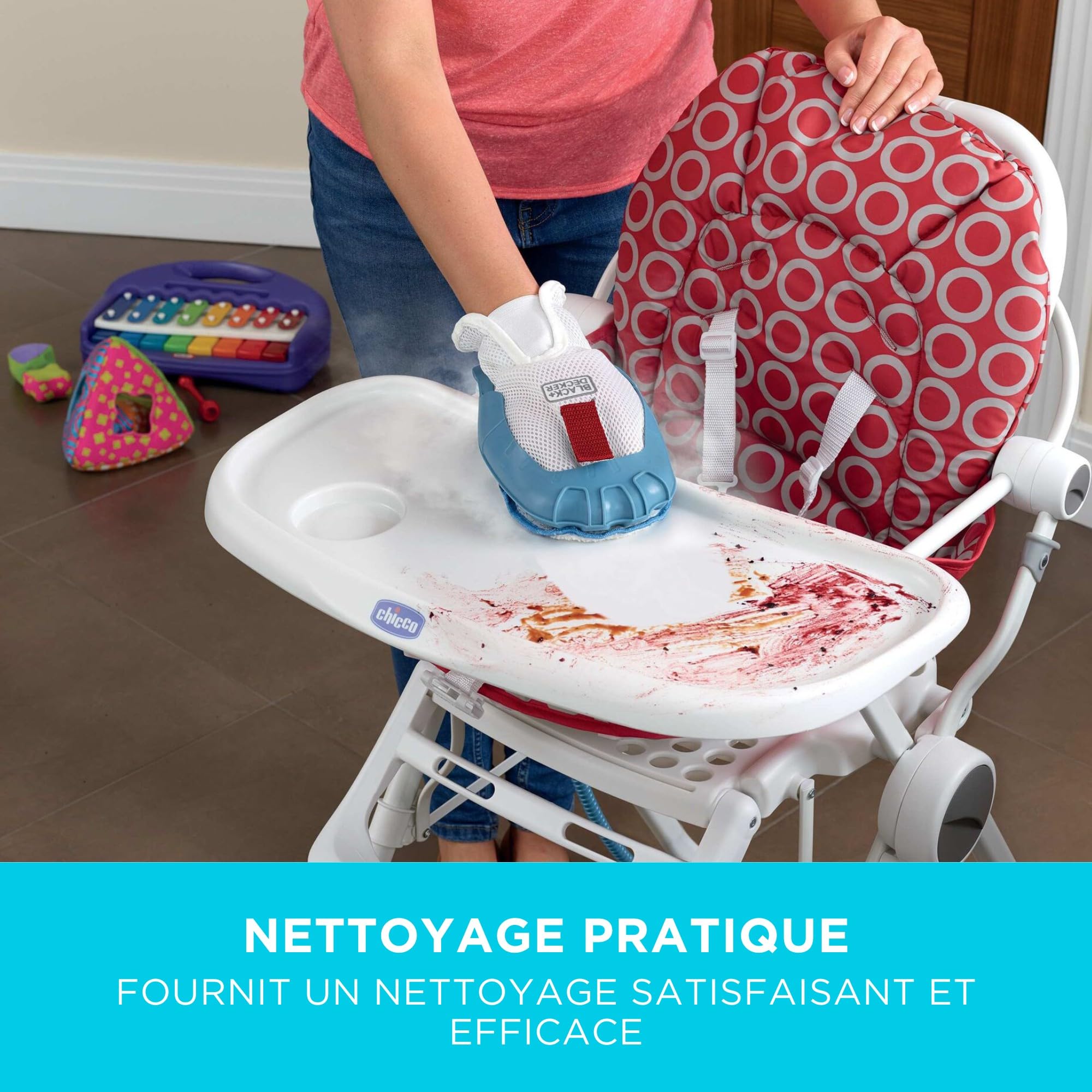 Image secondaire de Tampons de Nettoyage pour Gant à Vapeur BLACK+DECKER SteaMitt