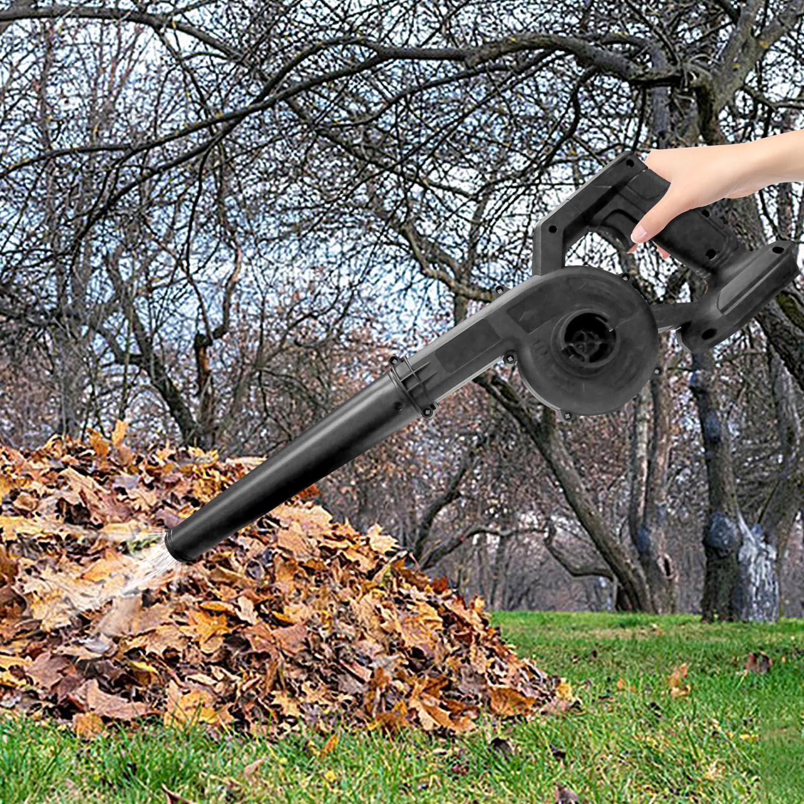 Soffiatore per Foglie a Batteria Ricaricabile A 2 Modalità Portatile | Leggero Soffiatore Di Foglie Da Giardino per Casa Auto Officina Esterno Giardino Prato Portico